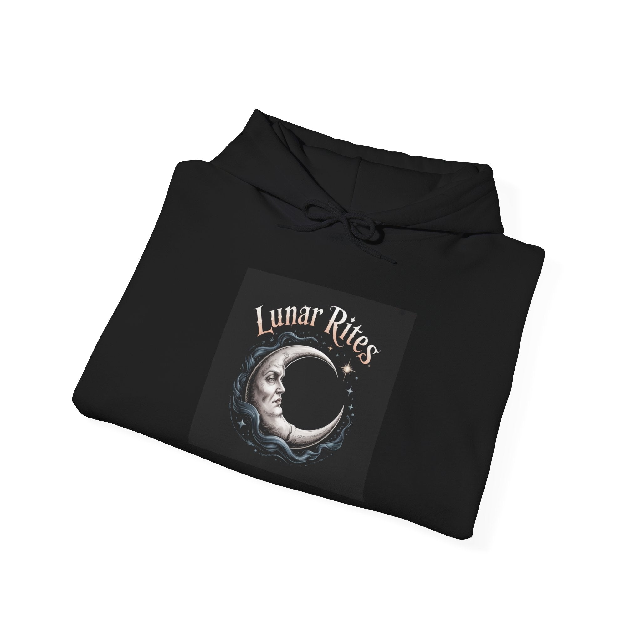 Lunar Rites Hoodie | witchy Christmas, winter solstice art