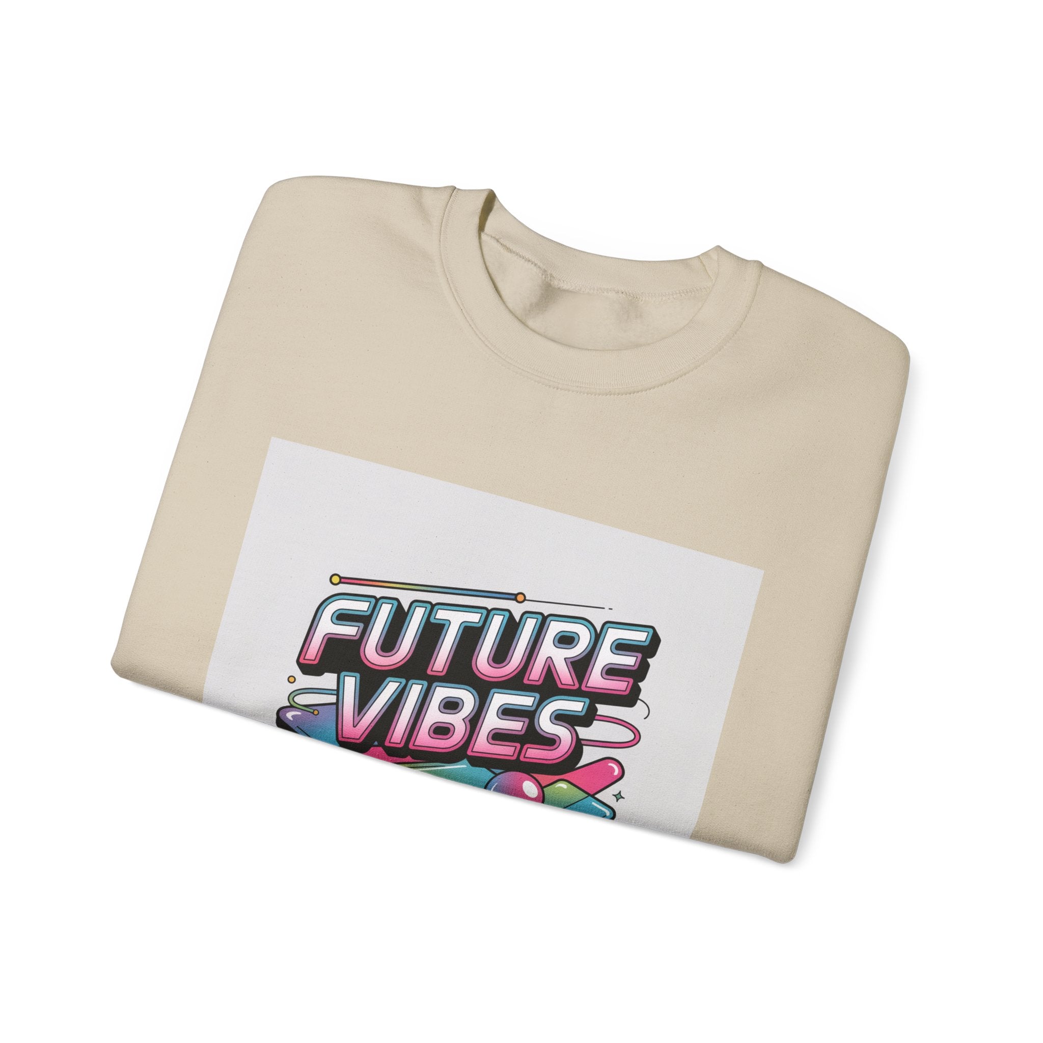 Future Vibes Crewneck Sweatshirt | Y2K Cyber Holo Retro Tech