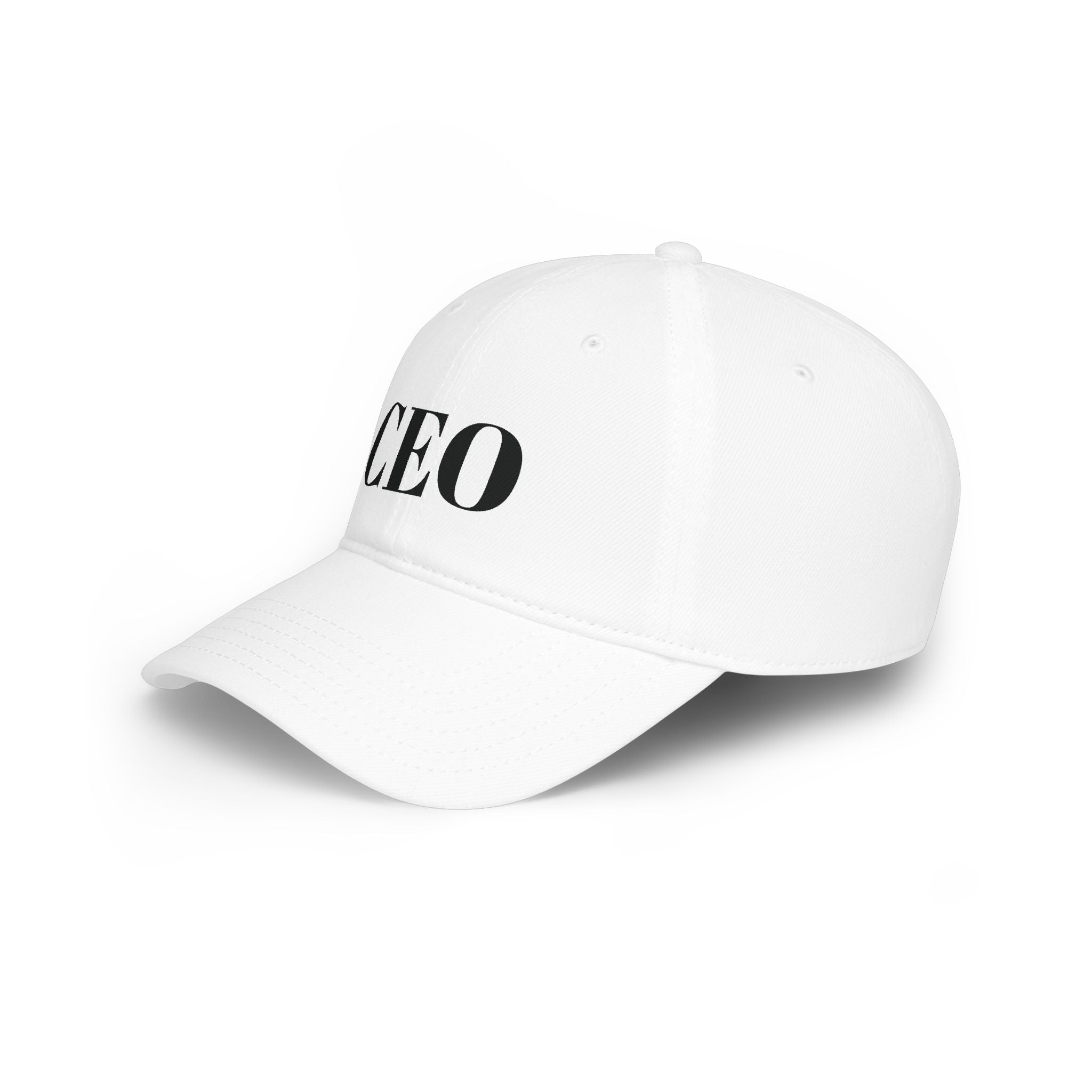 CEO Baseball Cap — Low Profile Red Hat with Bold 'CEO'