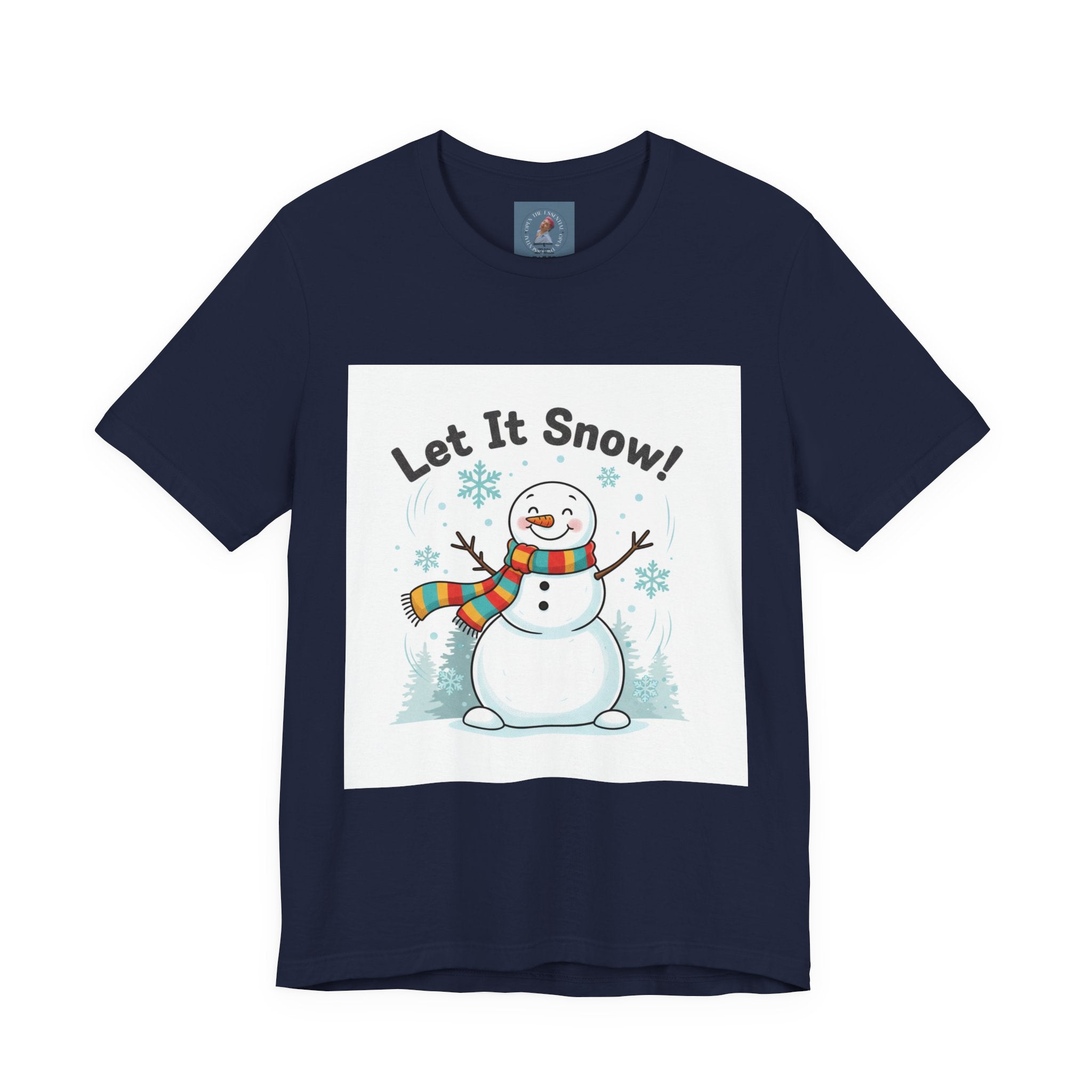 Let It Snow Snowman Tee | snow day, cozy winter shirt