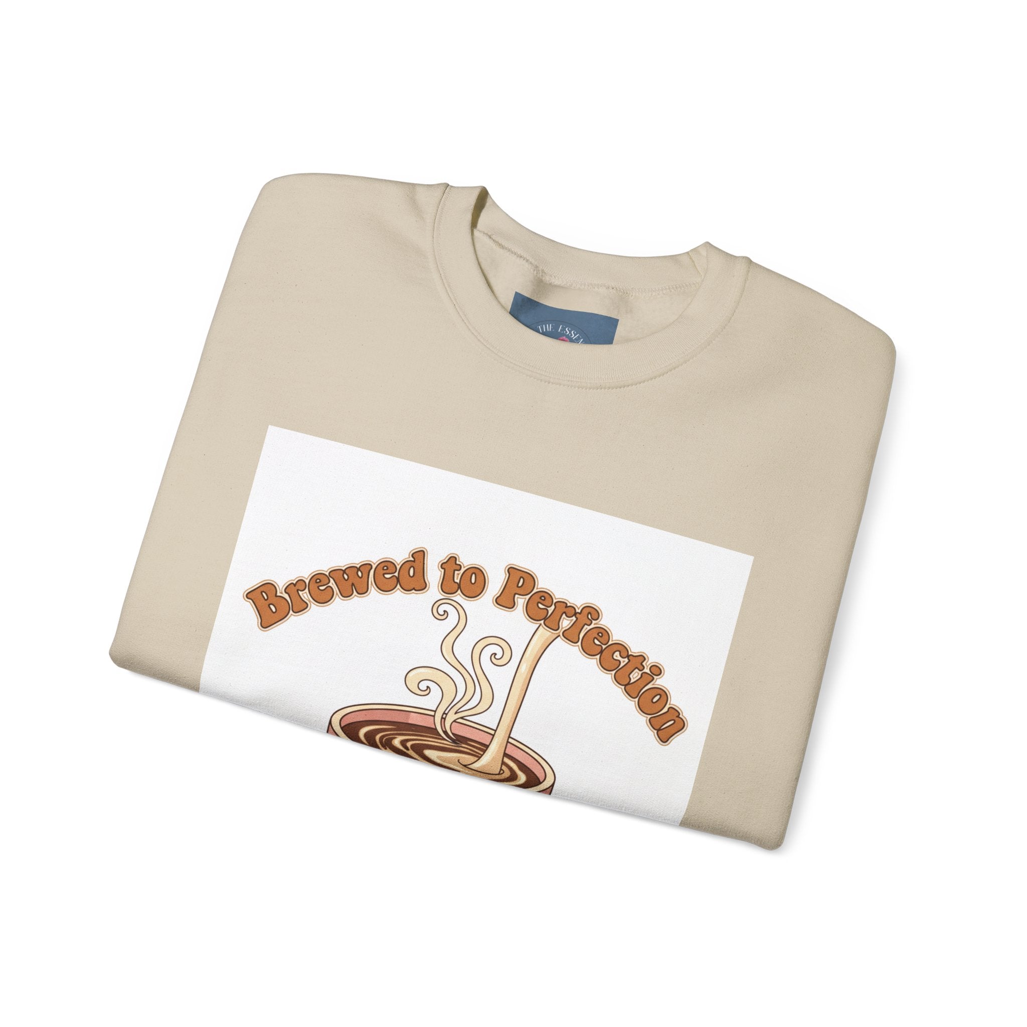 Brewed to Perfection Sweatshirt | coffee aesthetic, latte art design
