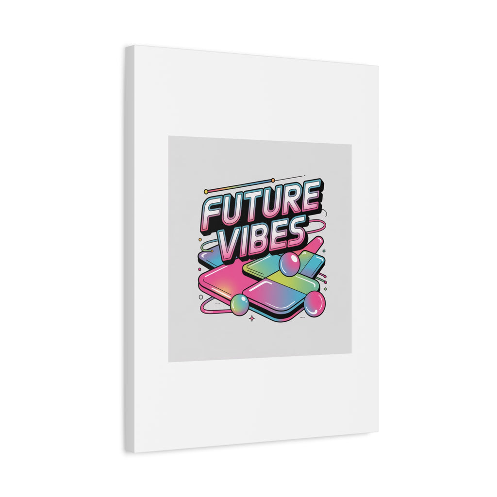 Future Vibes Canvas | Y2K Cyber Holo, Retro Tech Print