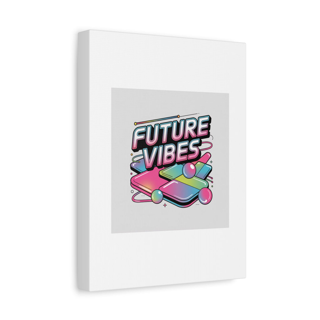Future Vibes Canvas | Y2K Cyber Holo, Retro Tech Print
