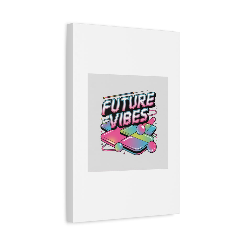 Future Vibes Canvas | Y2K Cyber Holo, Retro Tech Print