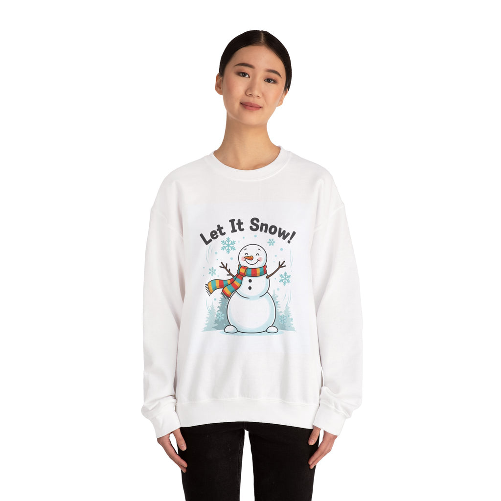 Let It Snow Snowman Sweatshirt | snow day, cozy winter shirt