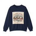 Warmest Wishes vintage Christmas postcard Crewneck Sweatshirt | retro holiday card design