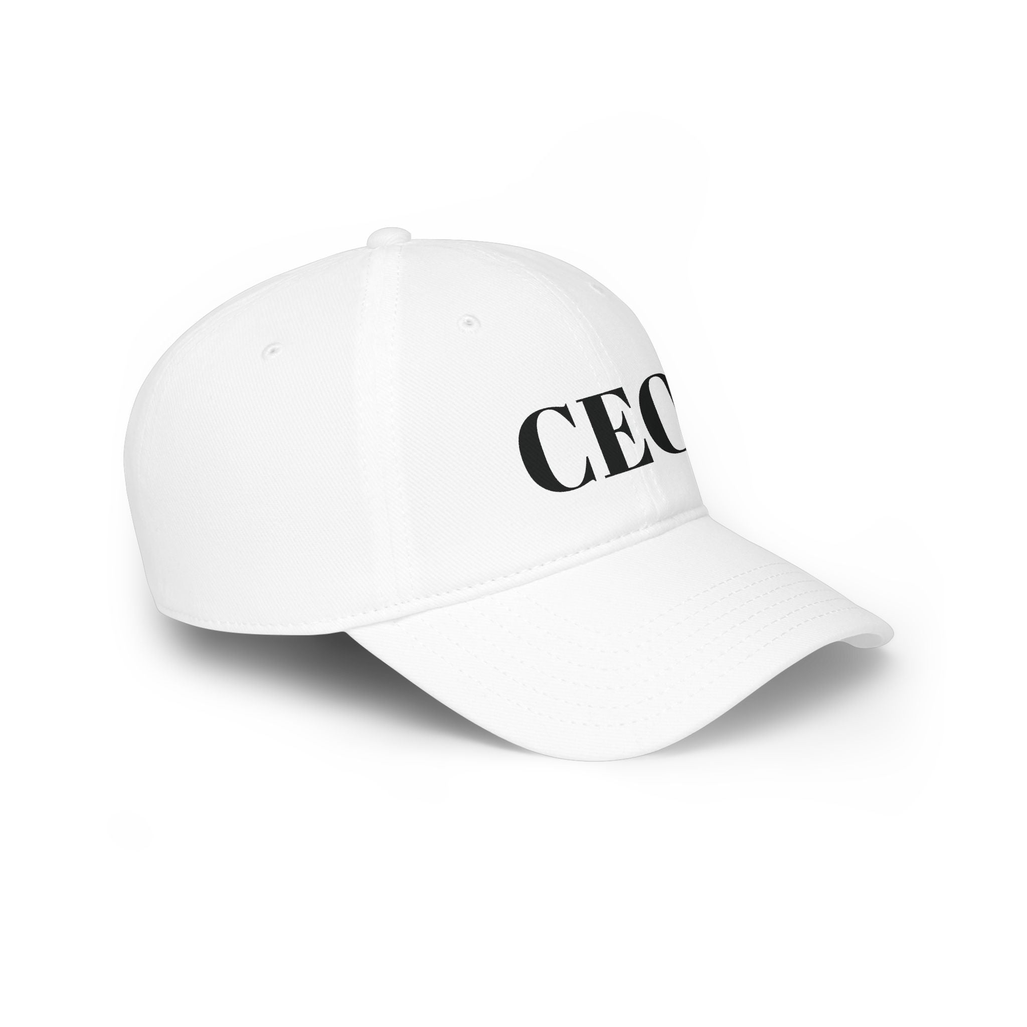 CEO Baseball Cap — Low Profile Red Hat with Bold 'CEO'