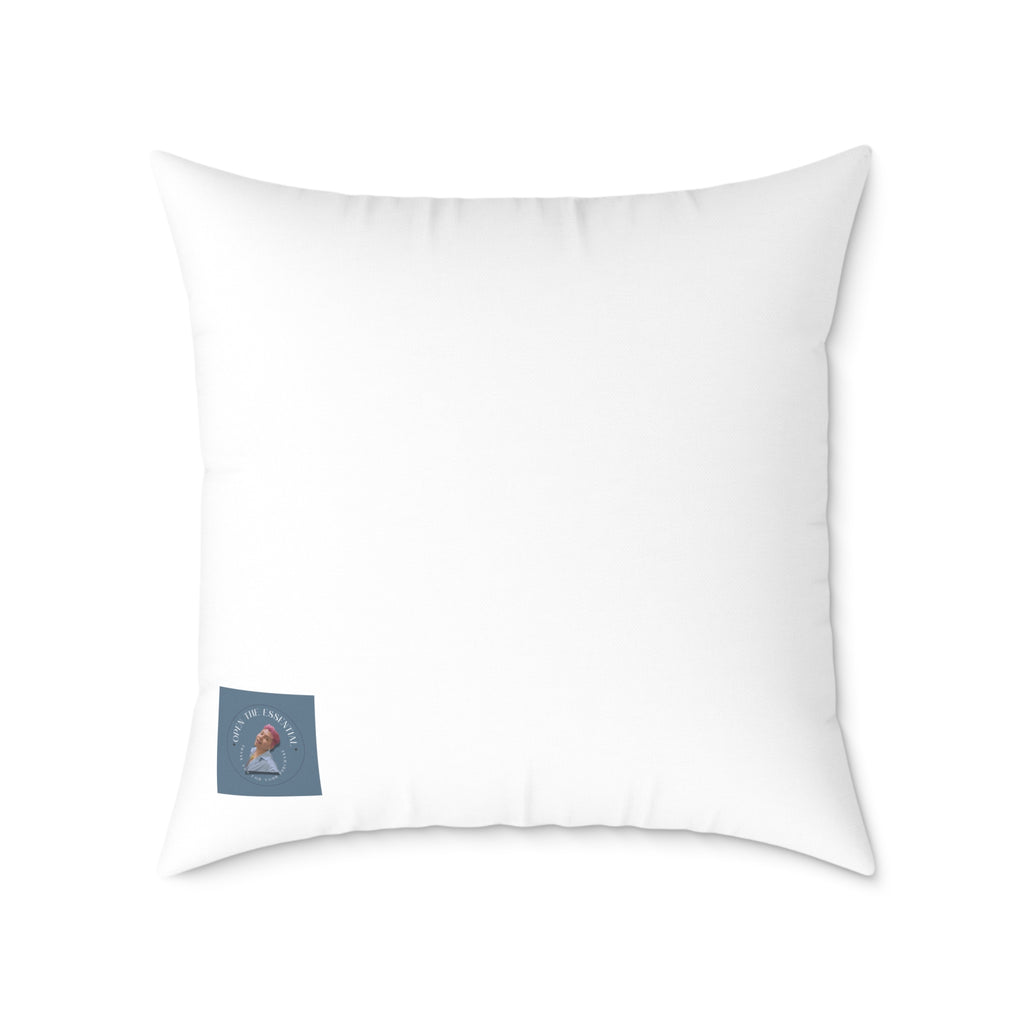 Santa Cookie and Cocoa Square Poly Canvas Pillow | Christmas Decor