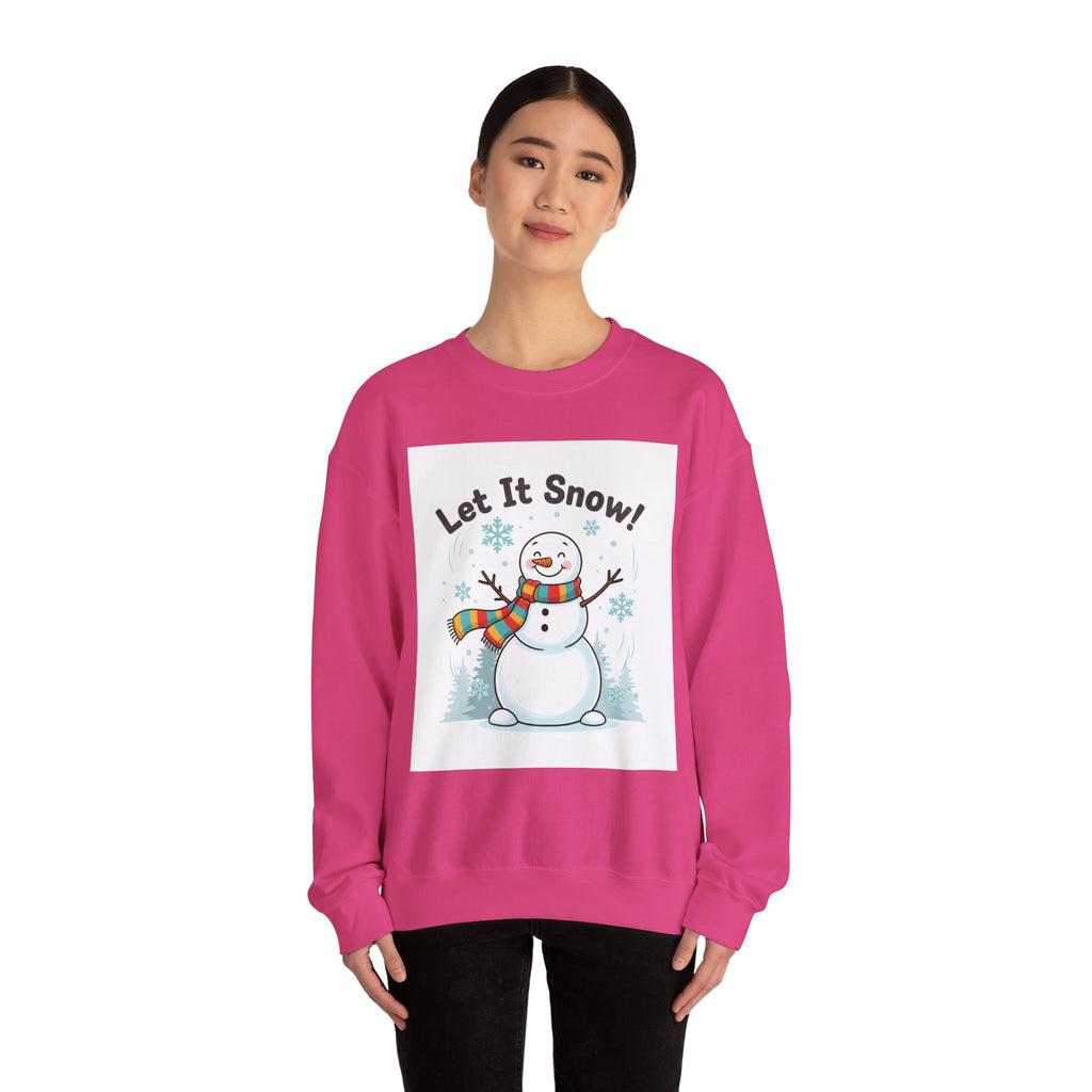 Let It Snow Snowman Sweatshirt | snow day, cozy winter shirt