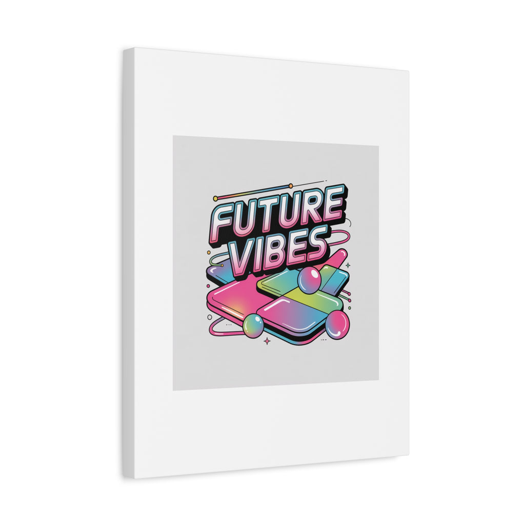 Future Vibes Canvas | Y2K Cyber Holo, Retro Tech Print