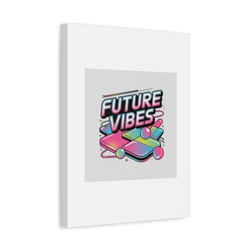 Future Vibes Canvas | Y2K Cyber Holo, Retro Tech Print