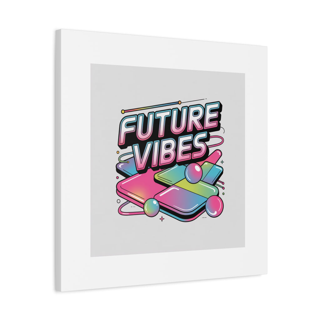 Future Vibes Canvas | Y2K Cyber Holo, Retro Tech Print