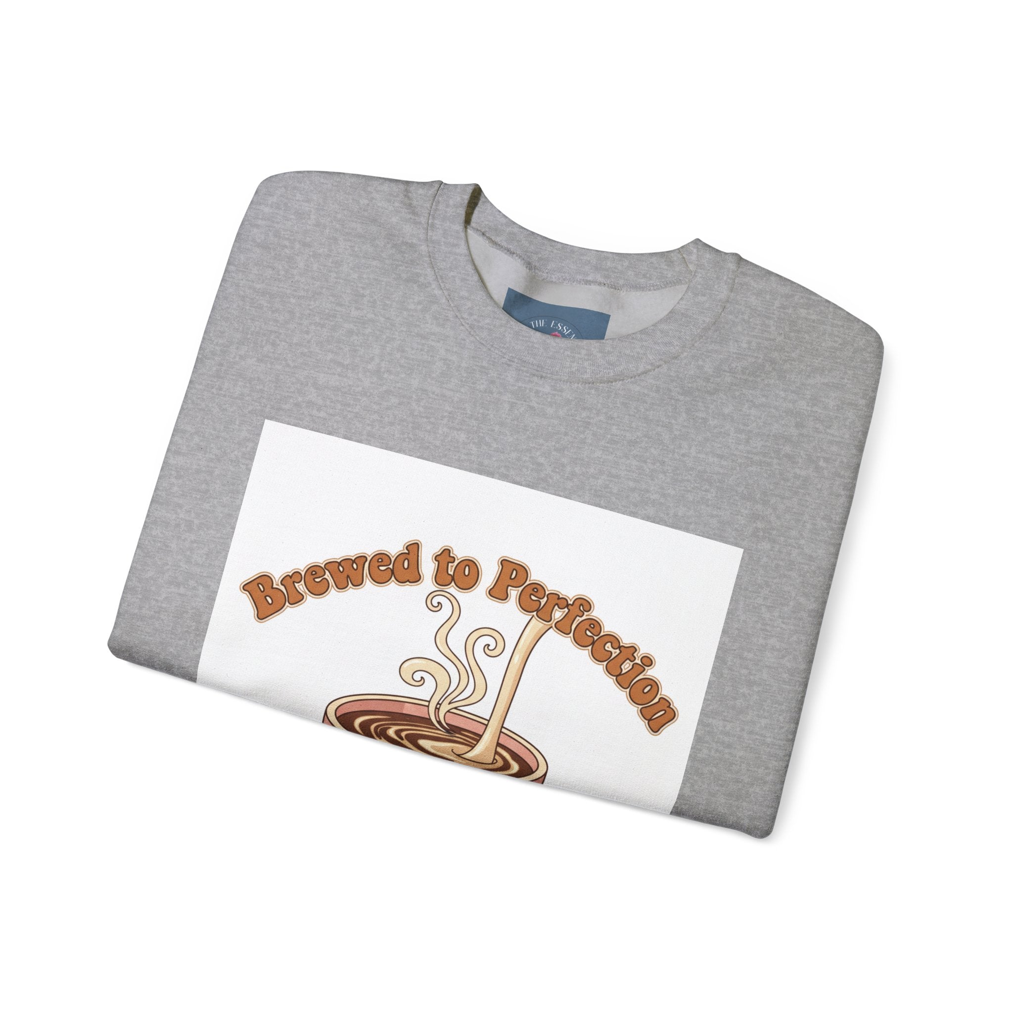 Brewed to Perfection Sweatshirt | coffee aesthetic, latte art design