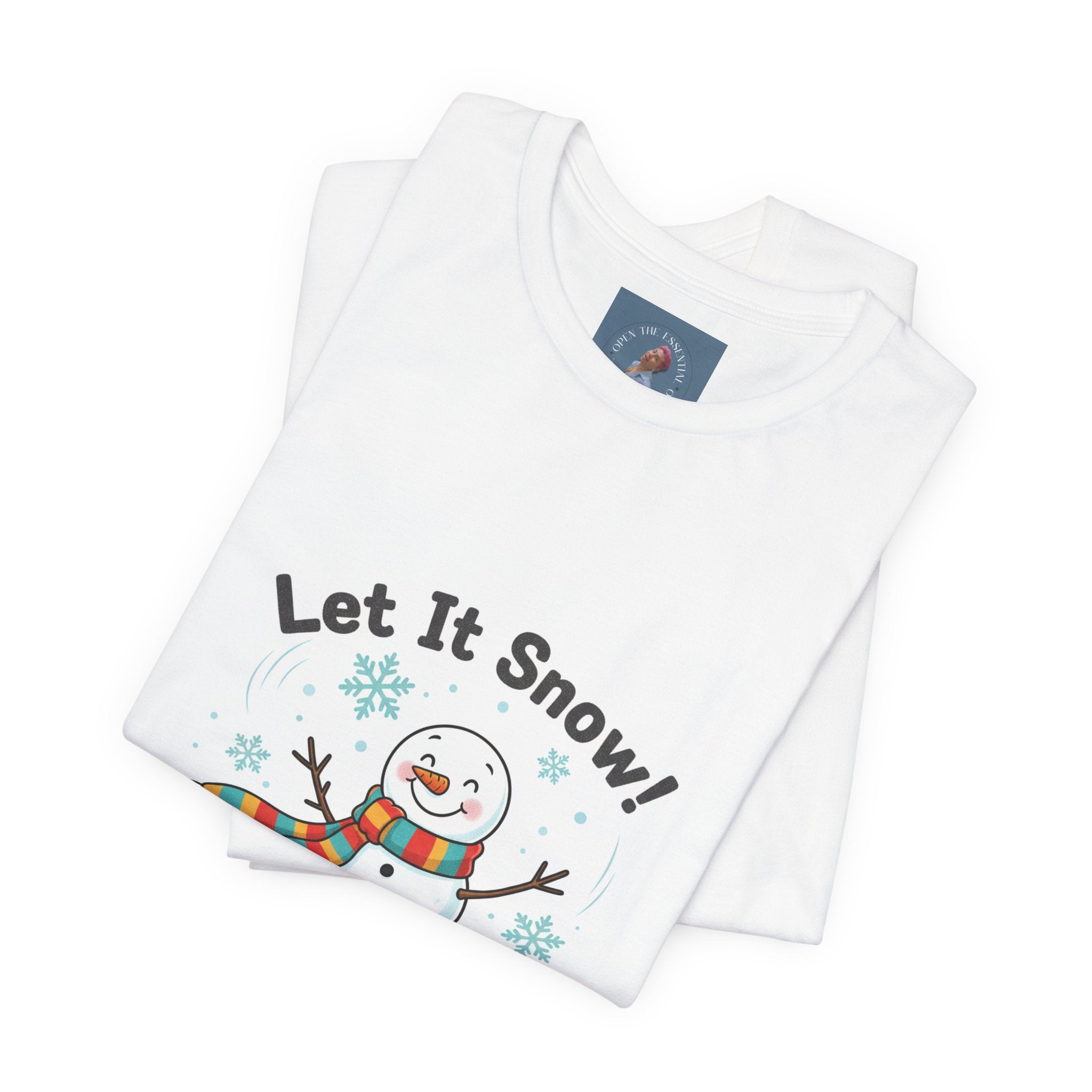 Let It Snow Snowman Tee | snow day, cozy winter shirt
