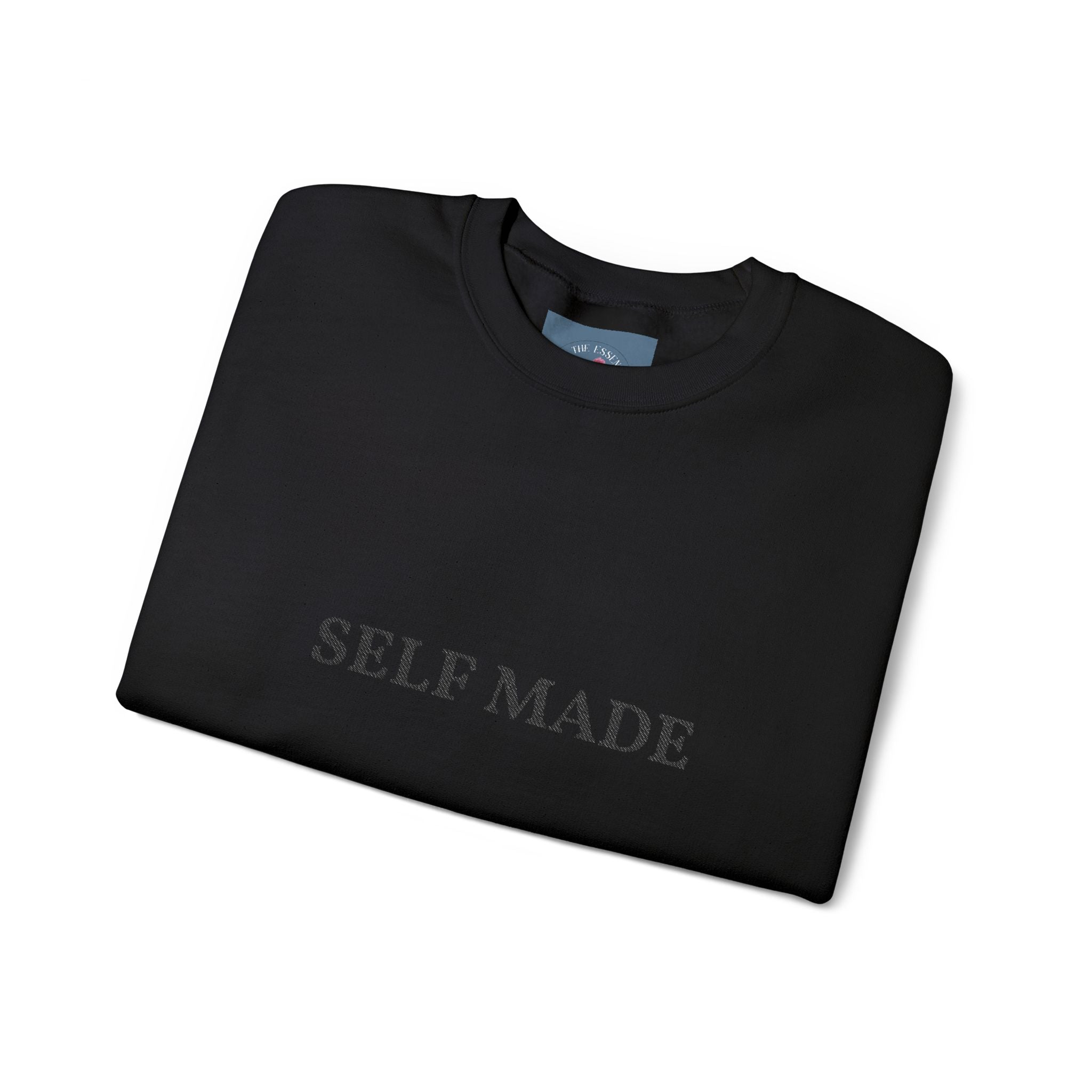Self Made Crewneck Sweatshirt — Minimal Motivational Pullover