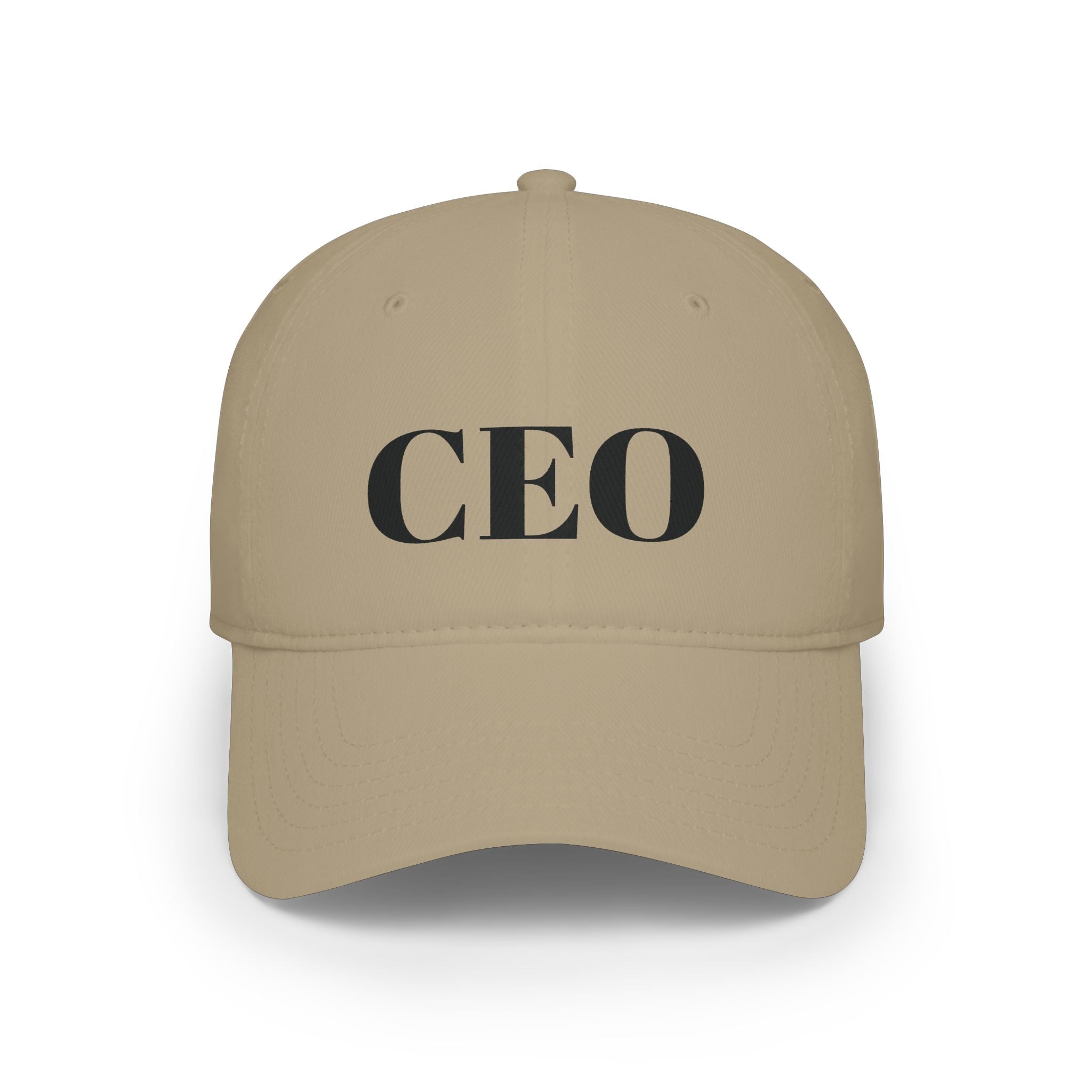 CEO Baseball Cap — Low Profile Red Hat with Bold 'CEO'