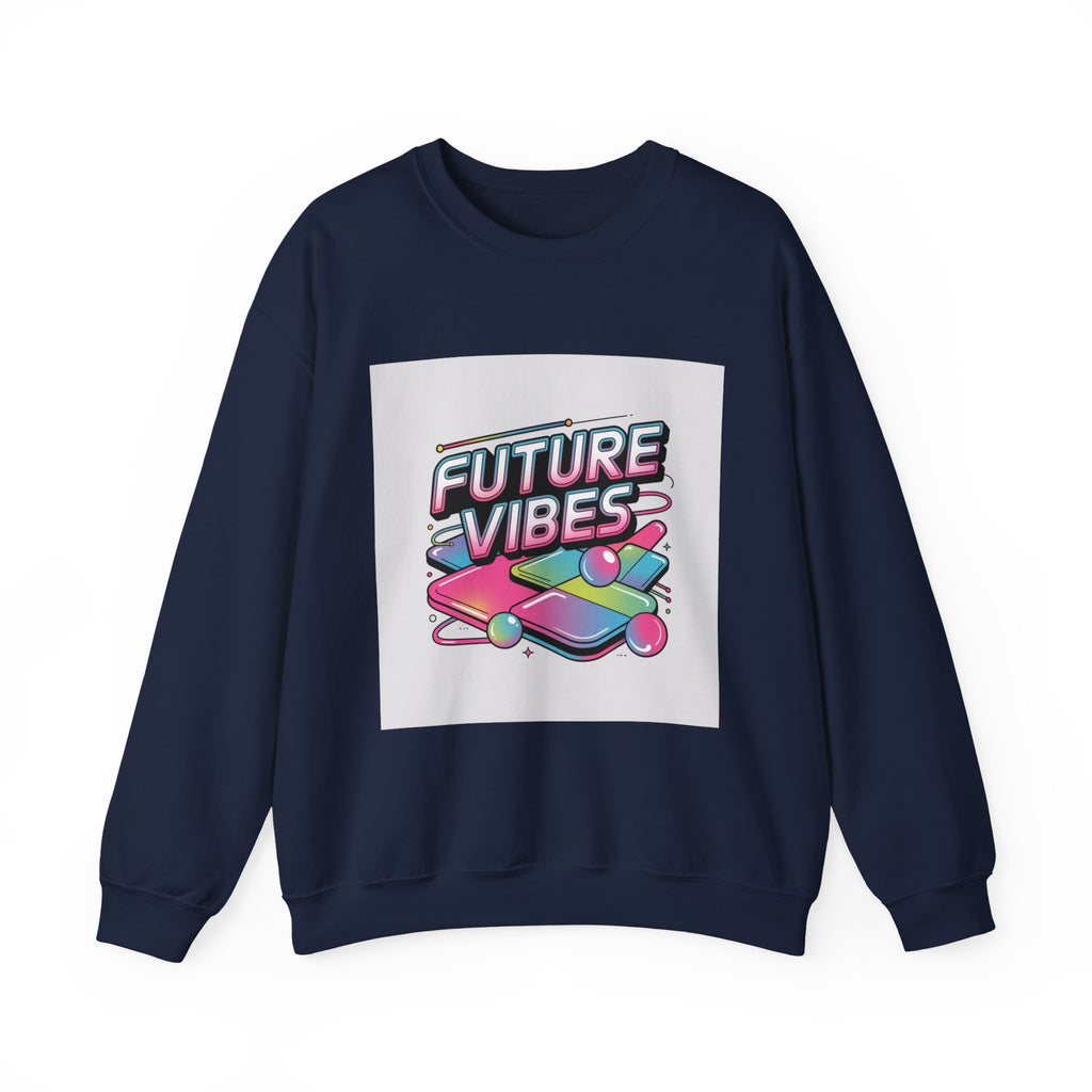 Future Vibes Crewneck Sweatshirt | Y2K Cyber Holo Retro Tech