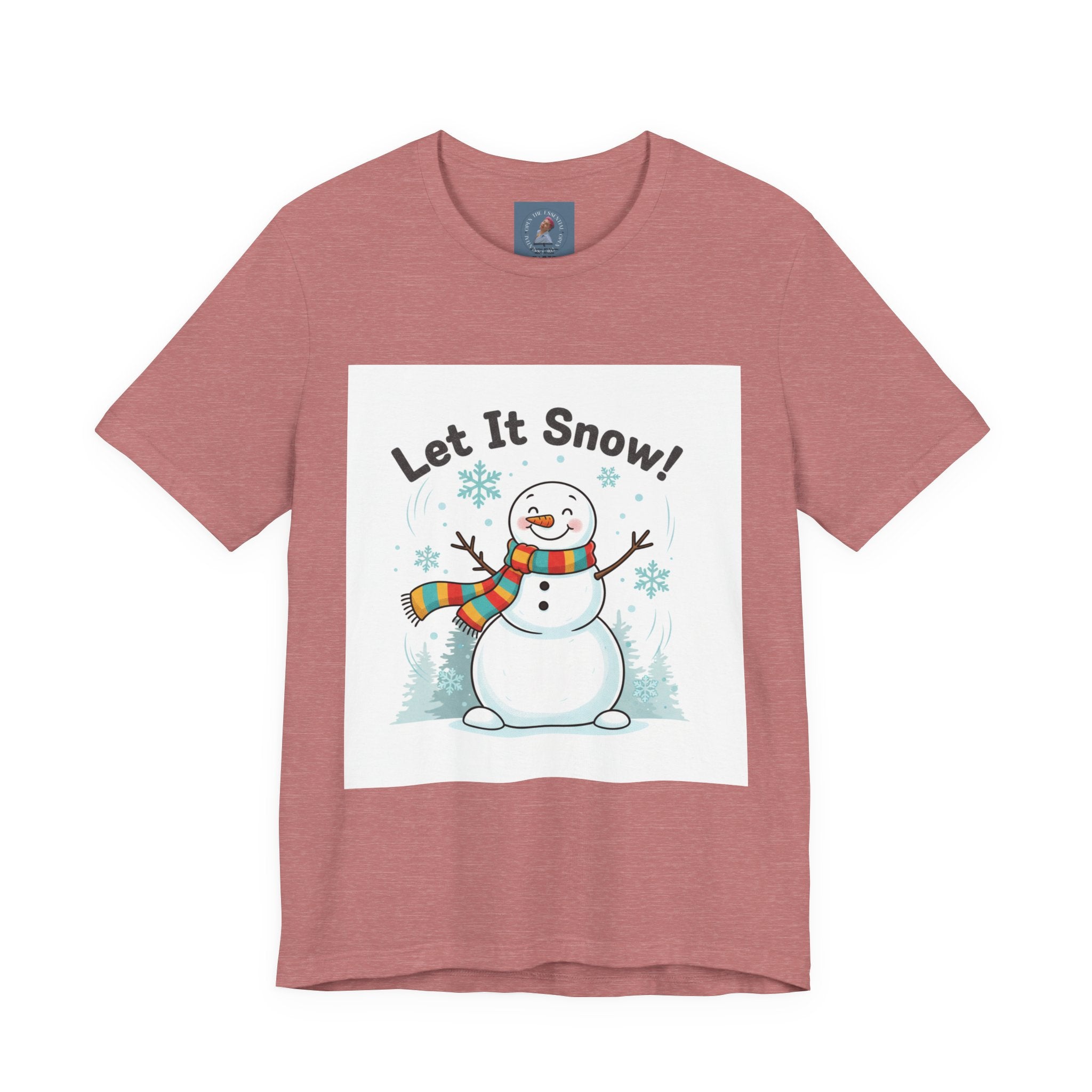 Let It Snow Snowman Tee | snow day, cozy winter shirt
