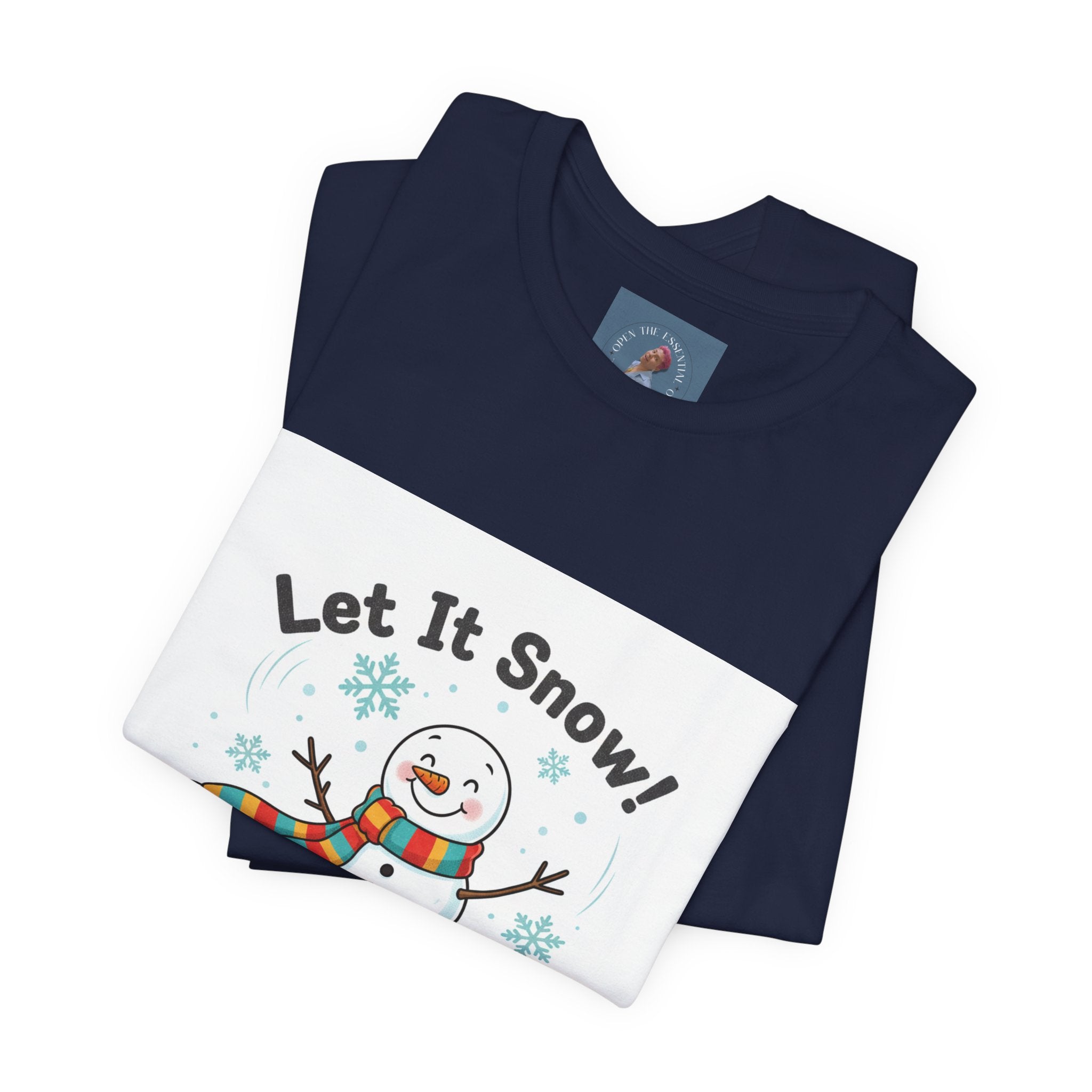 Let It Snow Snowman Tee | snow day, cozy winter shirt