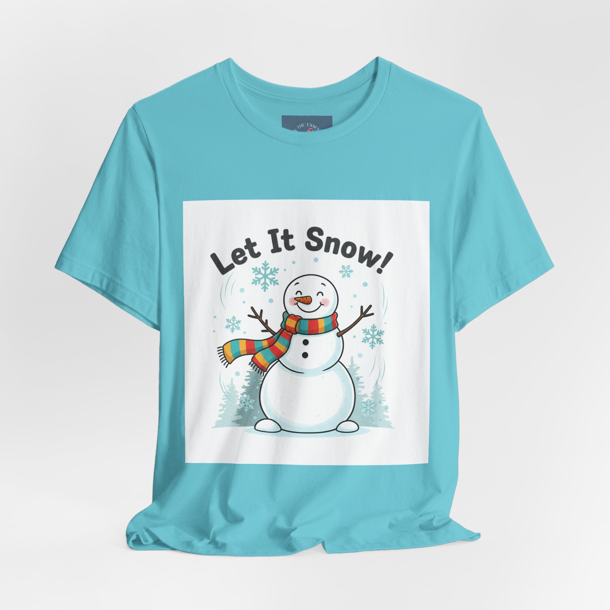 Let It Snow Snowman Tee | snow day, cozy winter shirt
