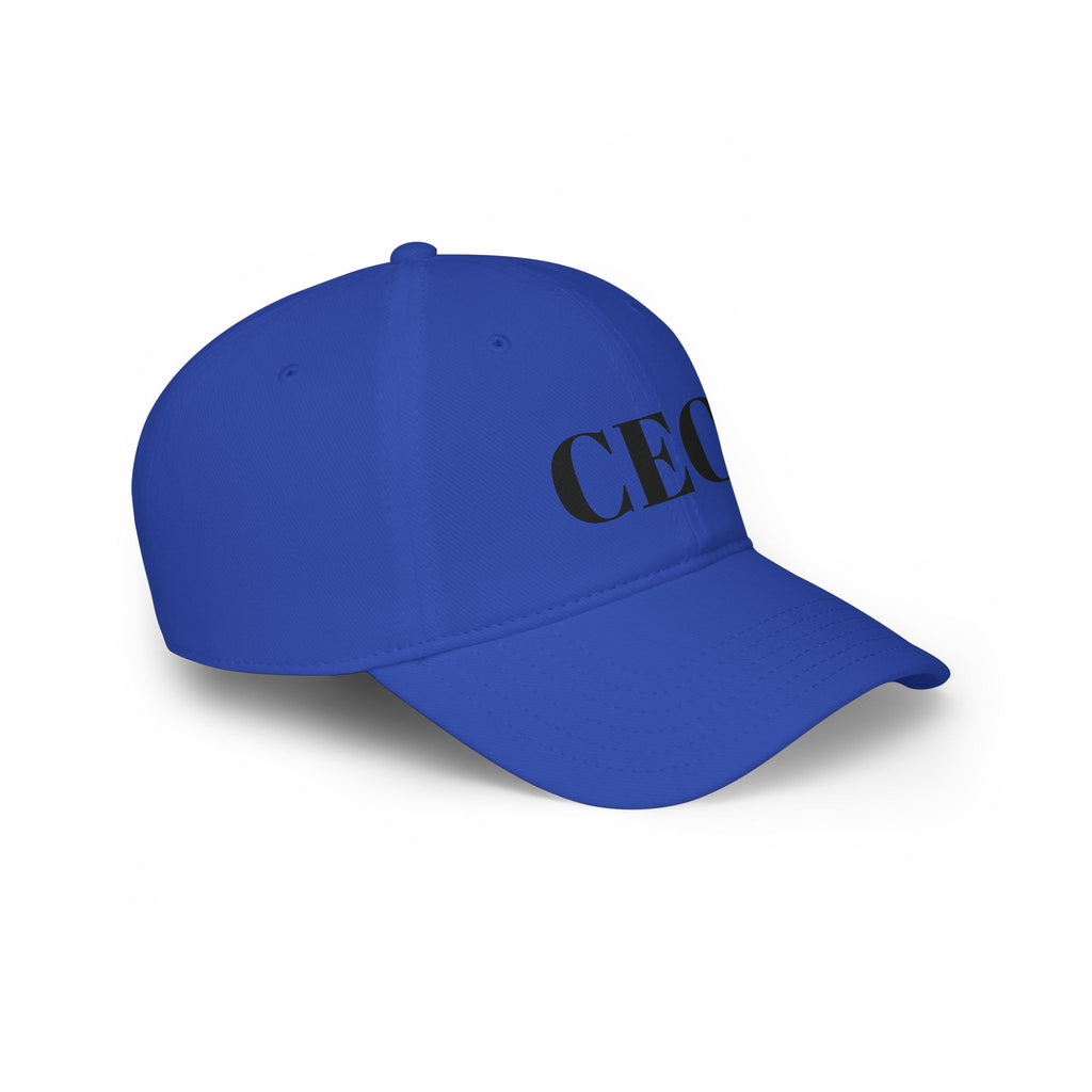 CEO Baseball Cap — Low Profile Red Hat with Bold 'CEO'