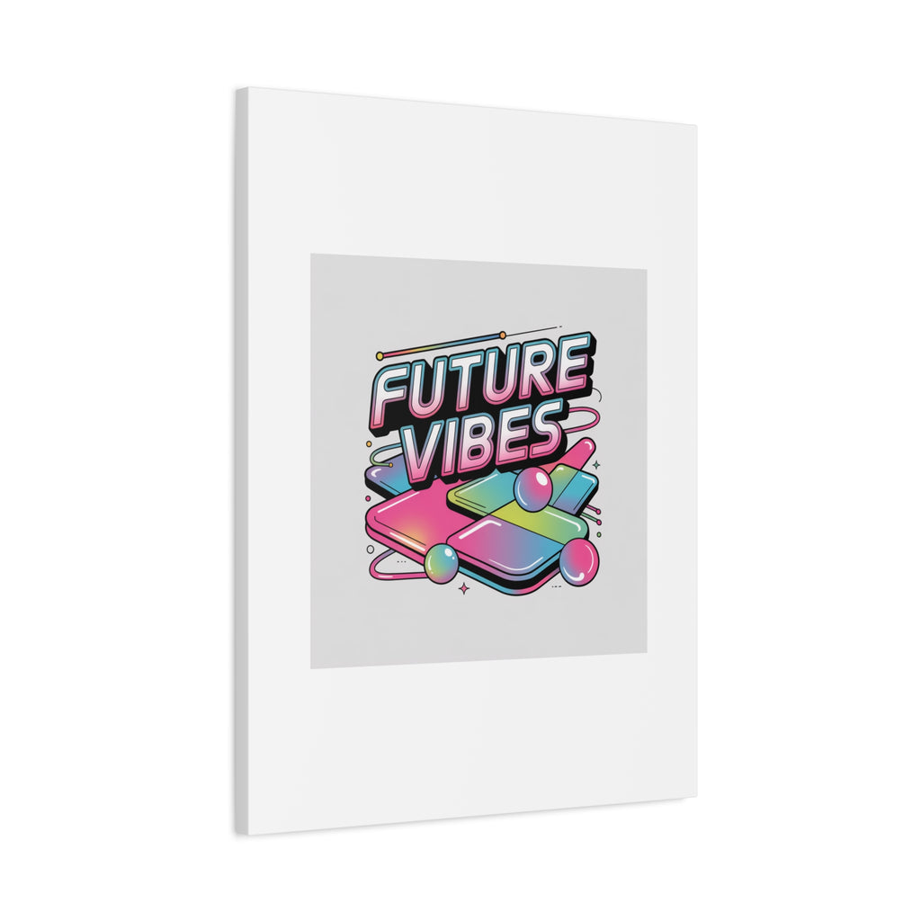 Future Vibes Canvas | Y2K Cyber Holo, Retro Tech Print