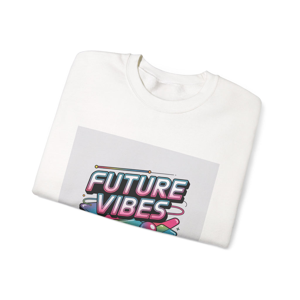 Future Vibes Crewneck Sweatshirt | Y2K Cyber Holo Retro Tech