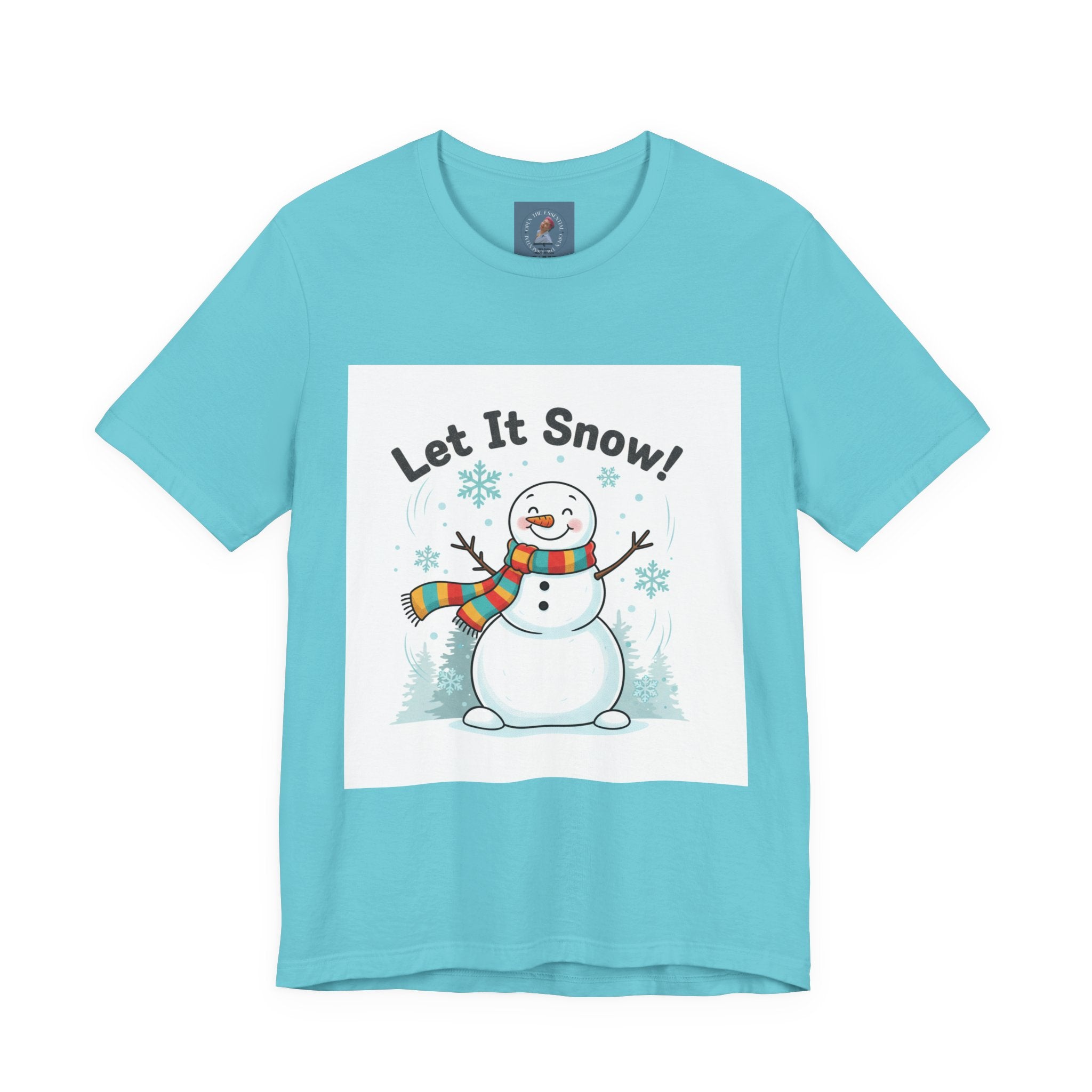 Let It Snow Snowman Tee | snow day, cozy winter shirt