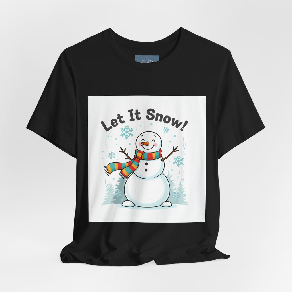 Let It Snow Snowman Tee | snow day, cozy winter shirt