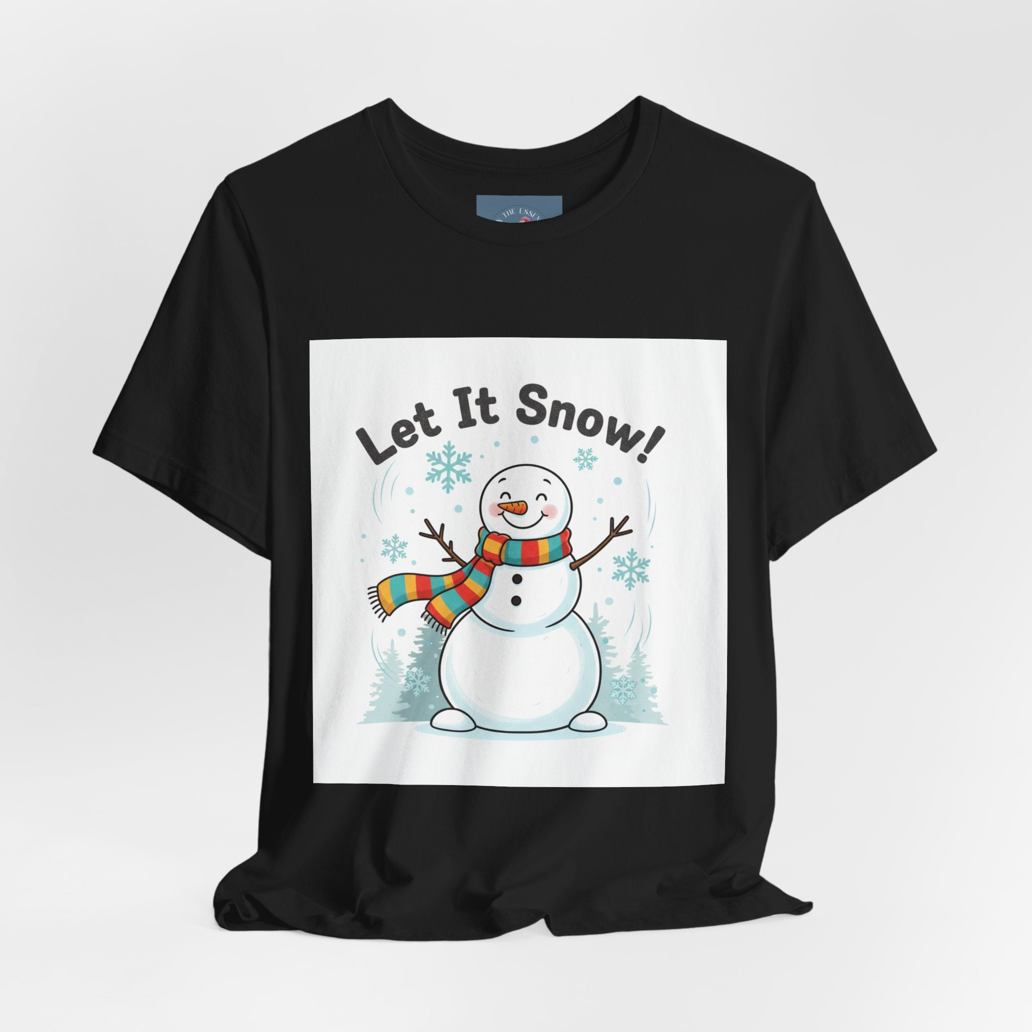Let It Snow Snowman Tee | snow day, cozy winter shirt