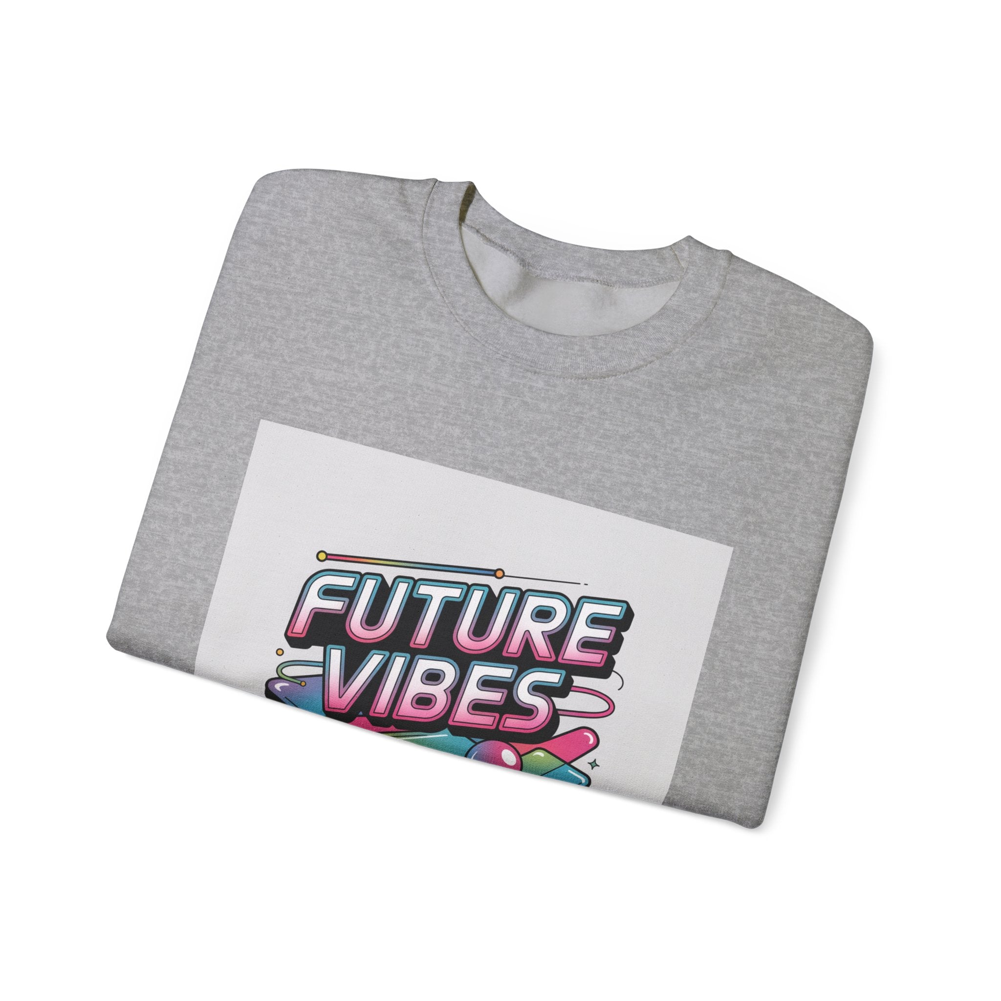 Future Vibes Crewneck Sweatshirt | Y2K Cyber Holo Retro Tech