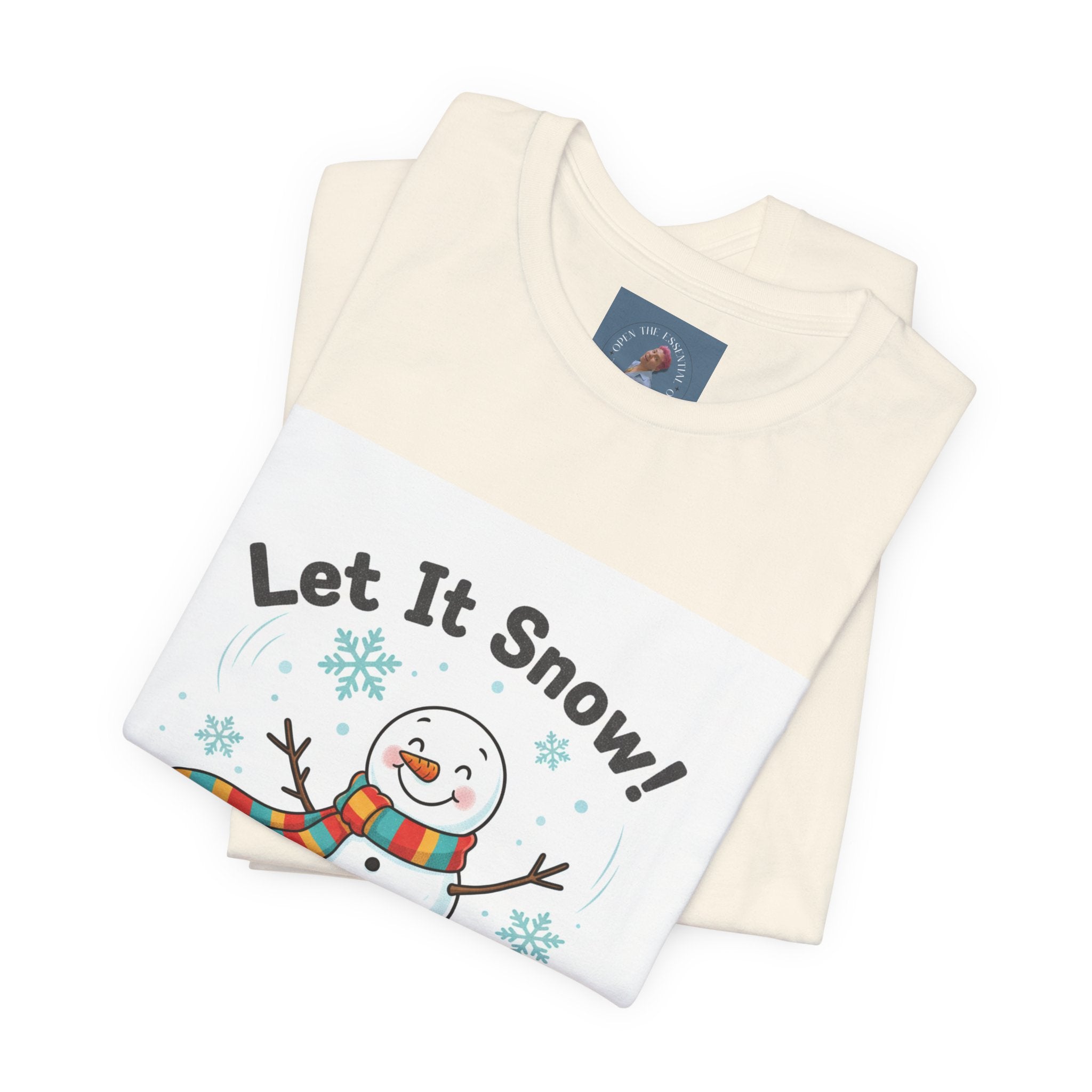 Let It Snow Snowman Tee | snow day, cozy winter shirt
