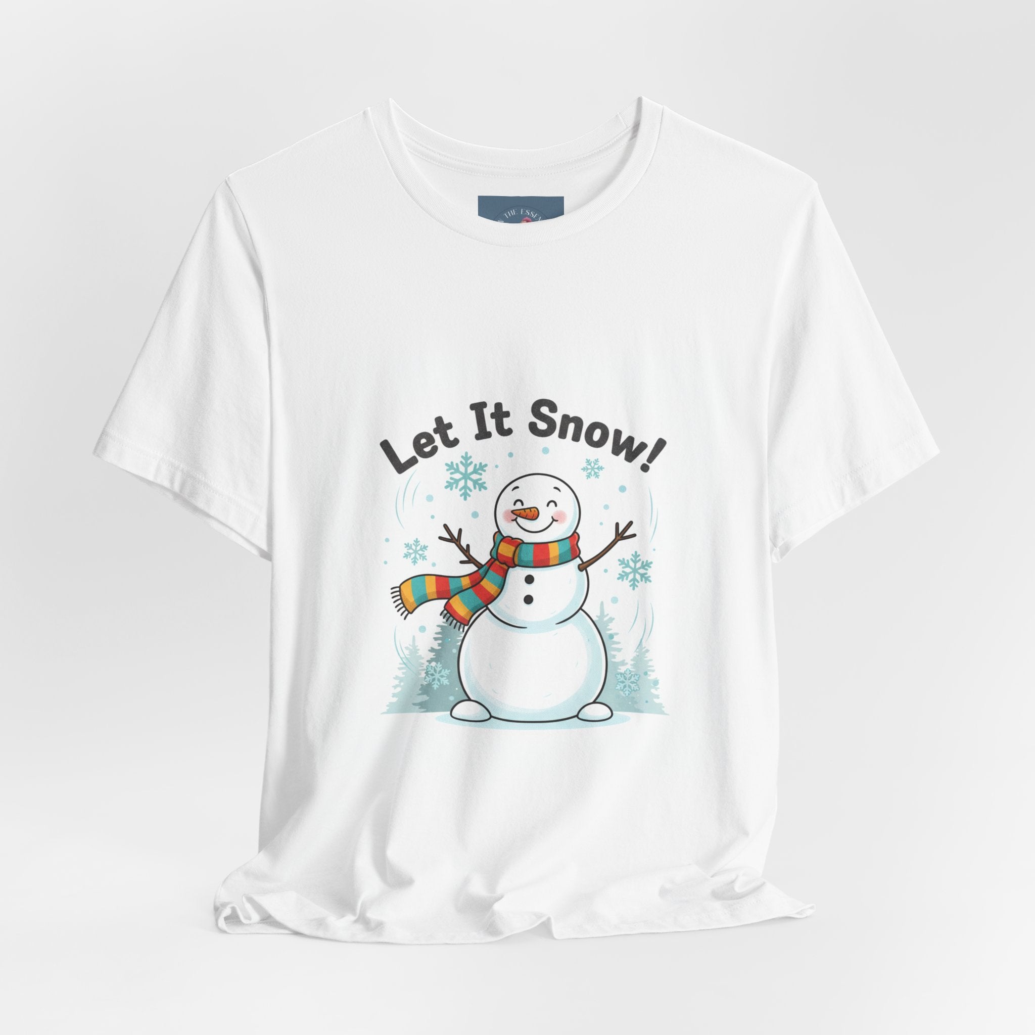 Let It Snow Snowman Tee | snow day, cozy winter shirt
