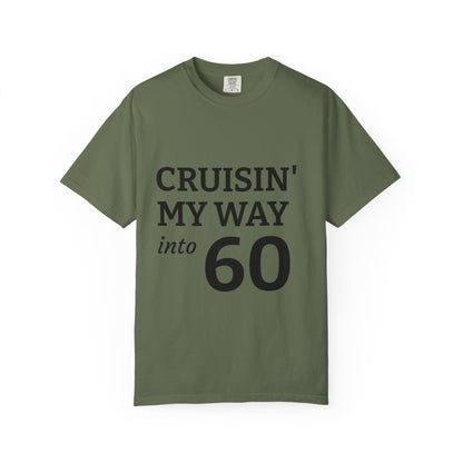 Cruisin' My Way into 60 T-Shirt — 60th Birthday Graphic Tee