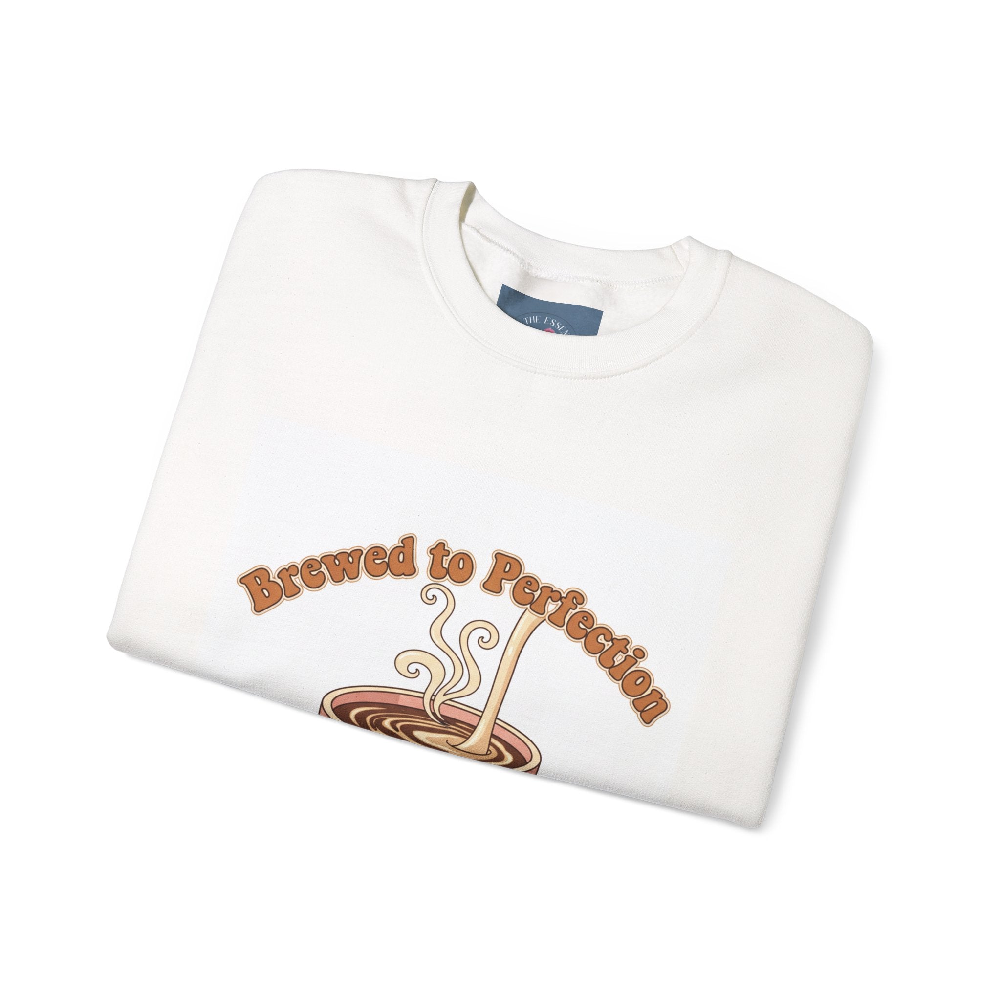 Brewed to Perfection Sweatshirt | coffee aesthetic, latte art design