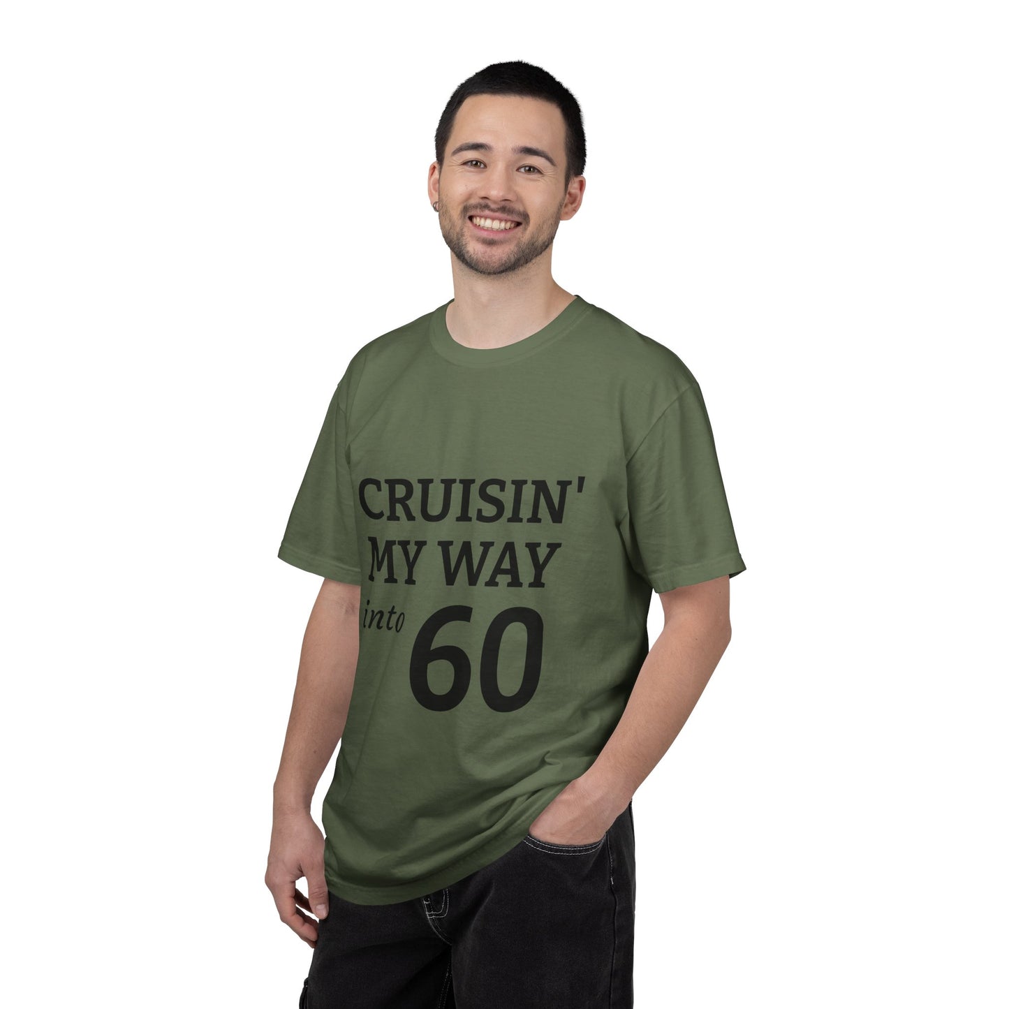 Cruisin' My Way into 60 T-Shirt — 60th Birthday Graphic Tee