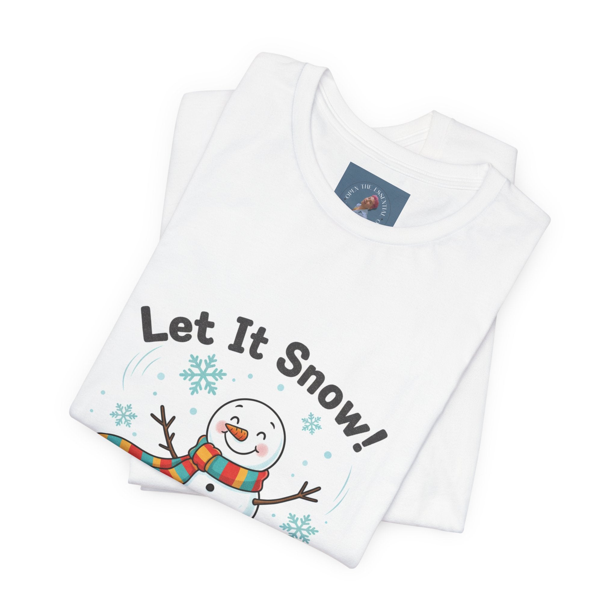 Let It Snow Snowman Tee | snow day, cozy winter shirt