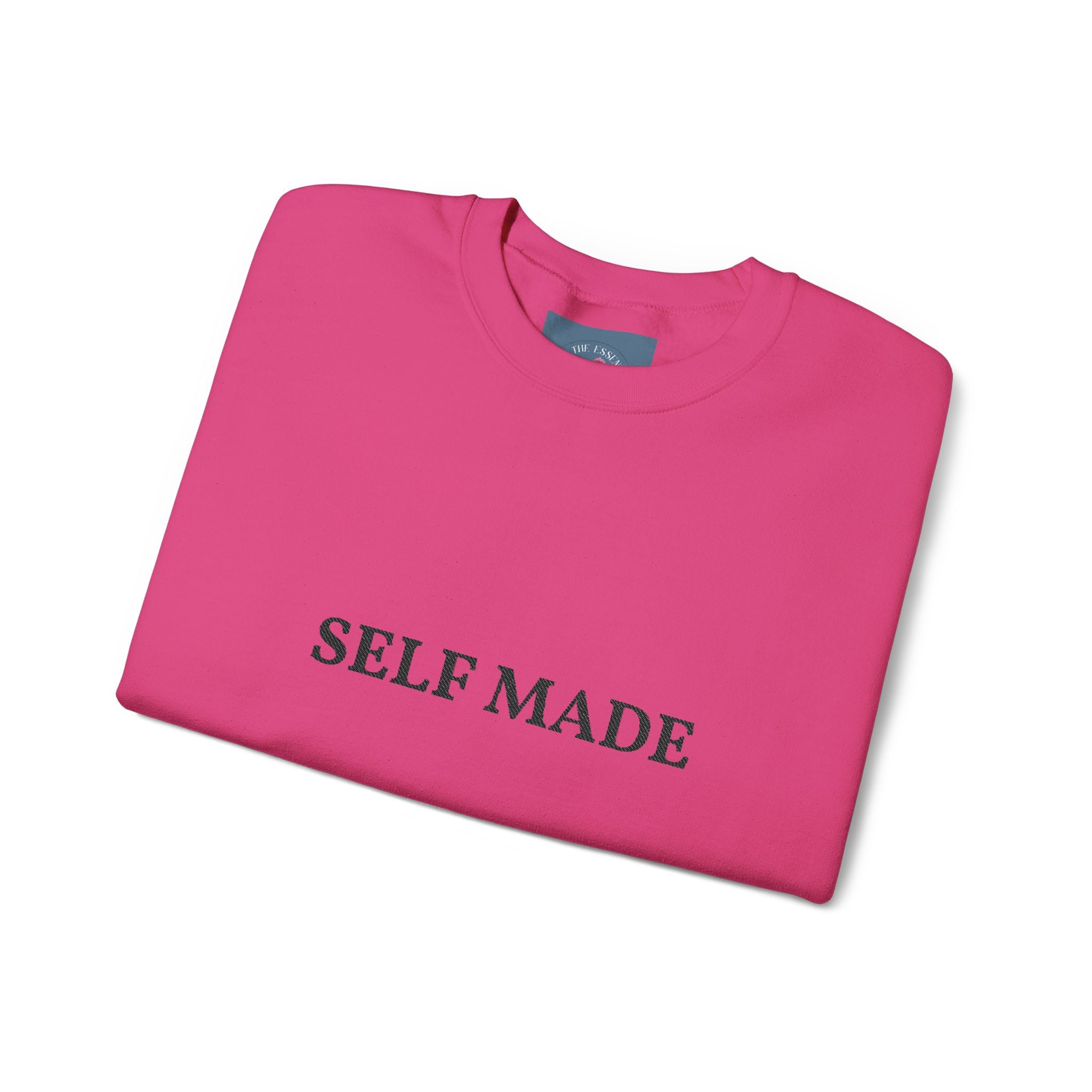Self Made Crewneck Sweatshirt — Minimal Motivational Pullover