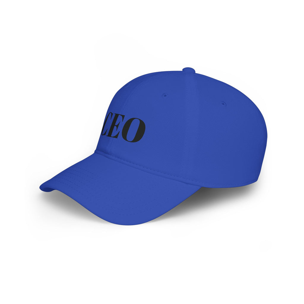 CEO Baseball Cap — Low Profile Red Hat with Bold 'CEO'