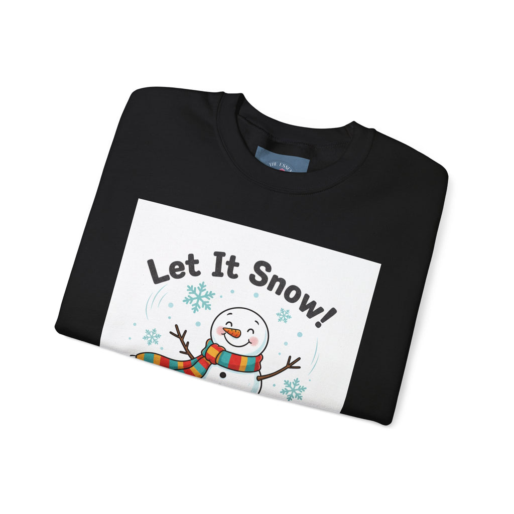 Let It Snow Snowman Sweatshirt | snow day, cozy winter shirt