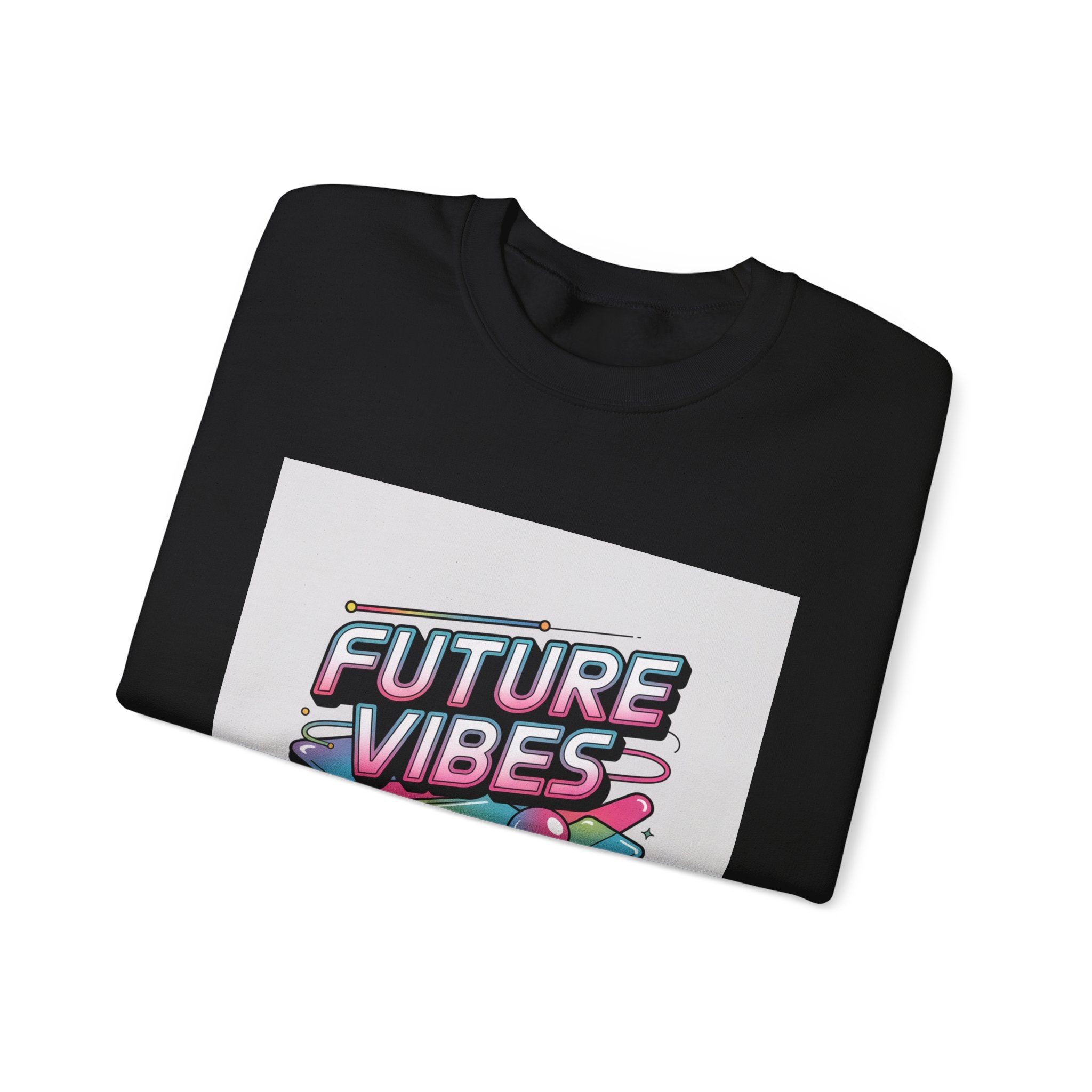 Future Vibes Crewneck Sweatshirt | Y2K Cyber Holo Retro Tech