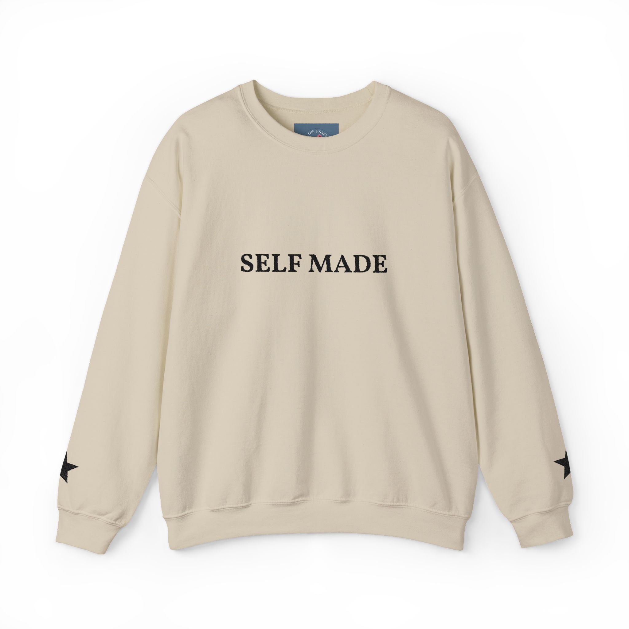 Self Made Crewneck Sweatshirt — Minimal Motivational Pullover