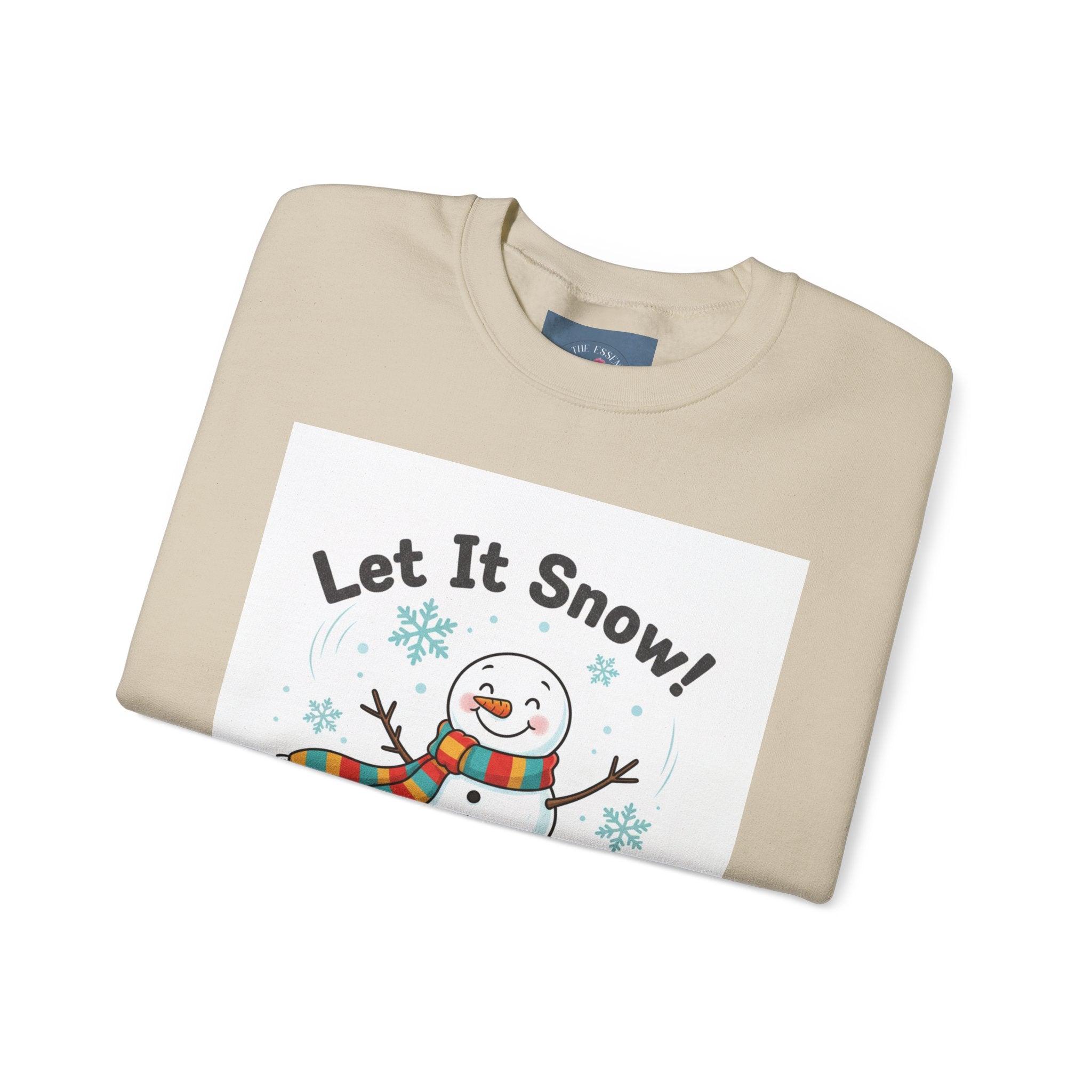Let It Snow Snowman Sweatshirt | snow day, cozy winter shirt