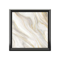 Elegant Marble Jewelry Box with Gold Accents