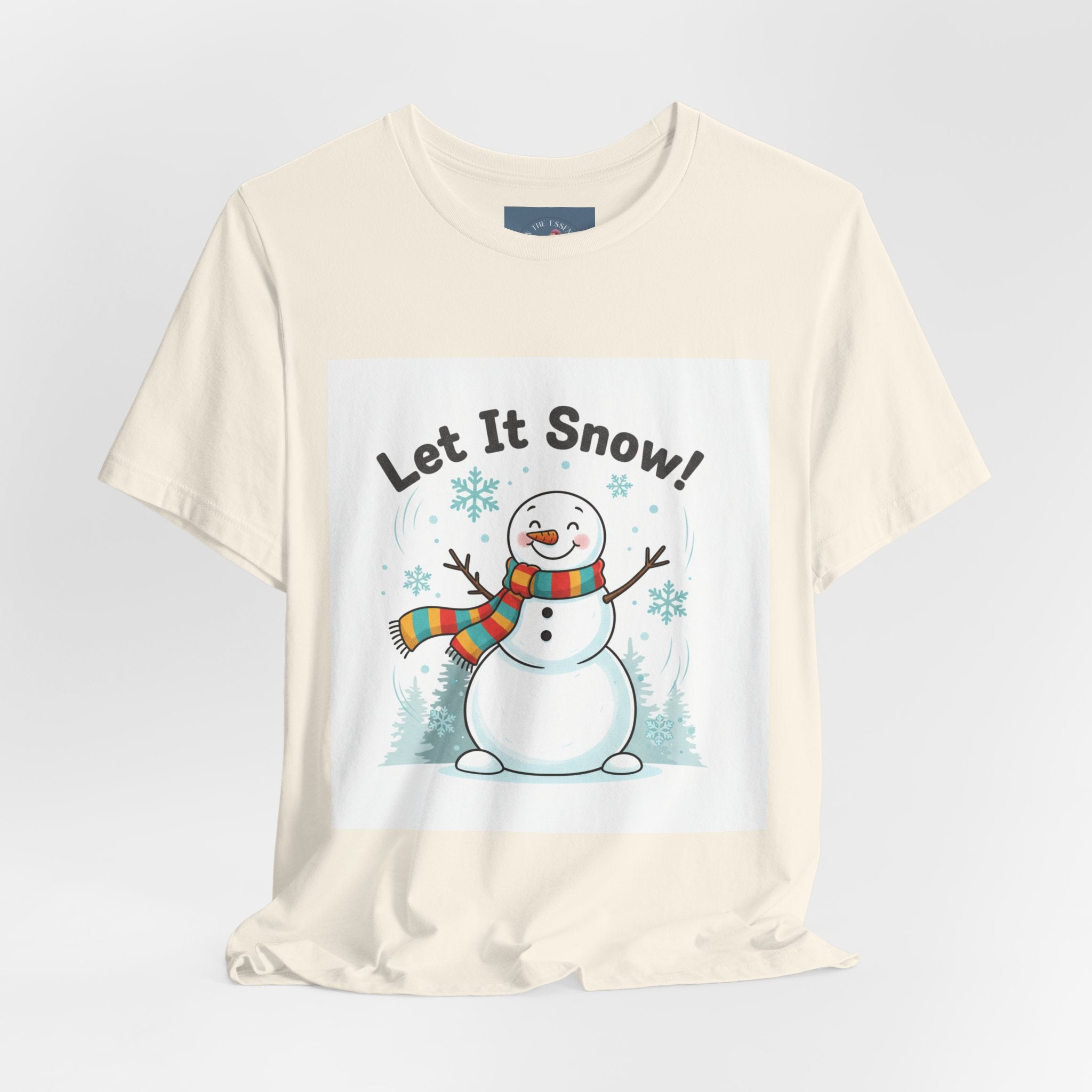 Let It Snow Snowman Tee | snow day, cozy winter shirt