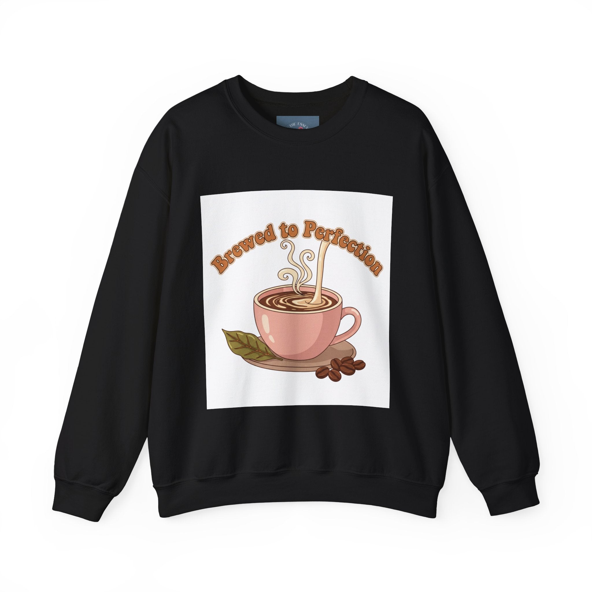 Brewed to Perfection Sweatshirt | coffee aesthetic, latte art design