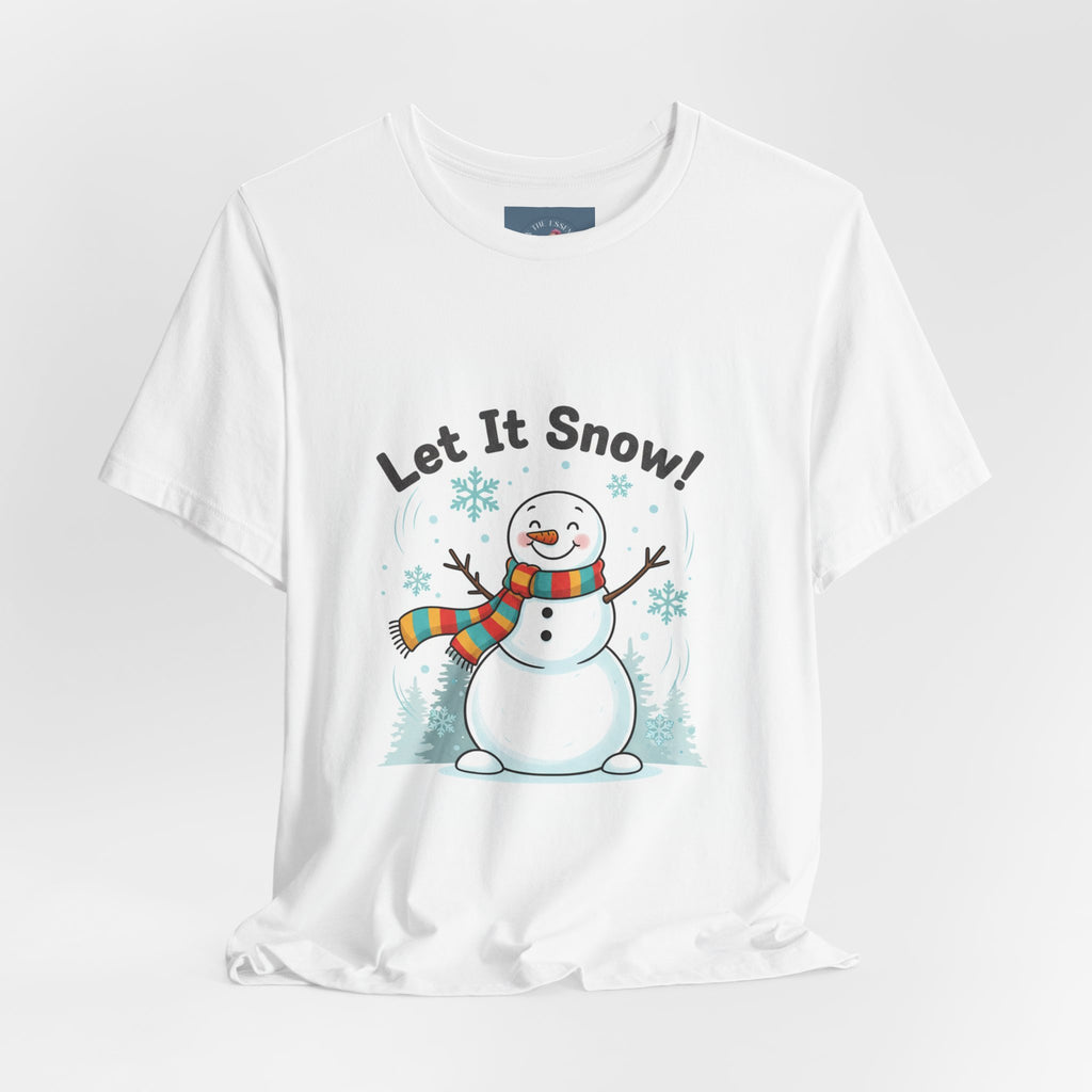 Let It Snow Snowman Tee | snow day, cozy winter shirt