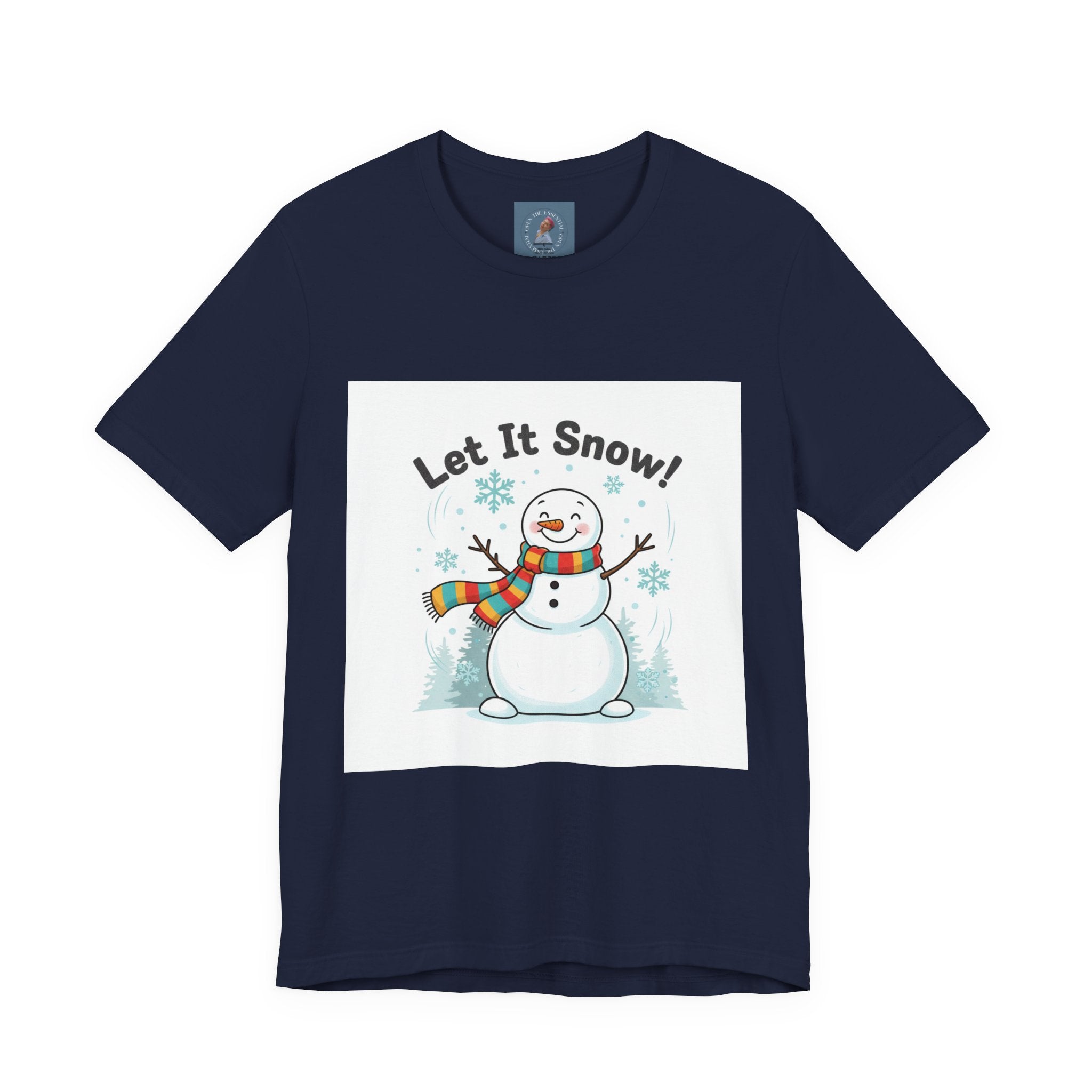 Let It Snow Snowman Tee | snow day, cozy winter shirt