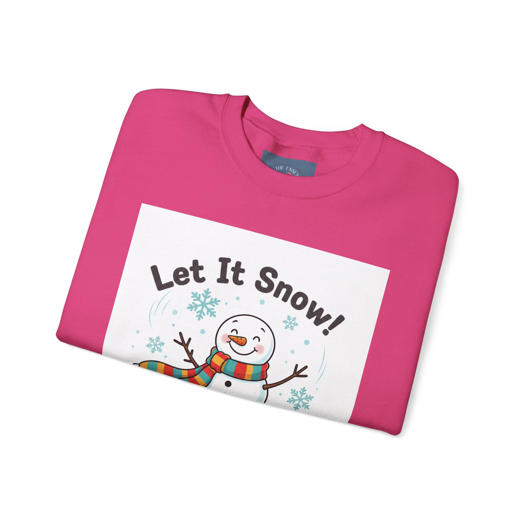 Let It Snow Snowman Sweatshirt | snow day, cozy winter shirt