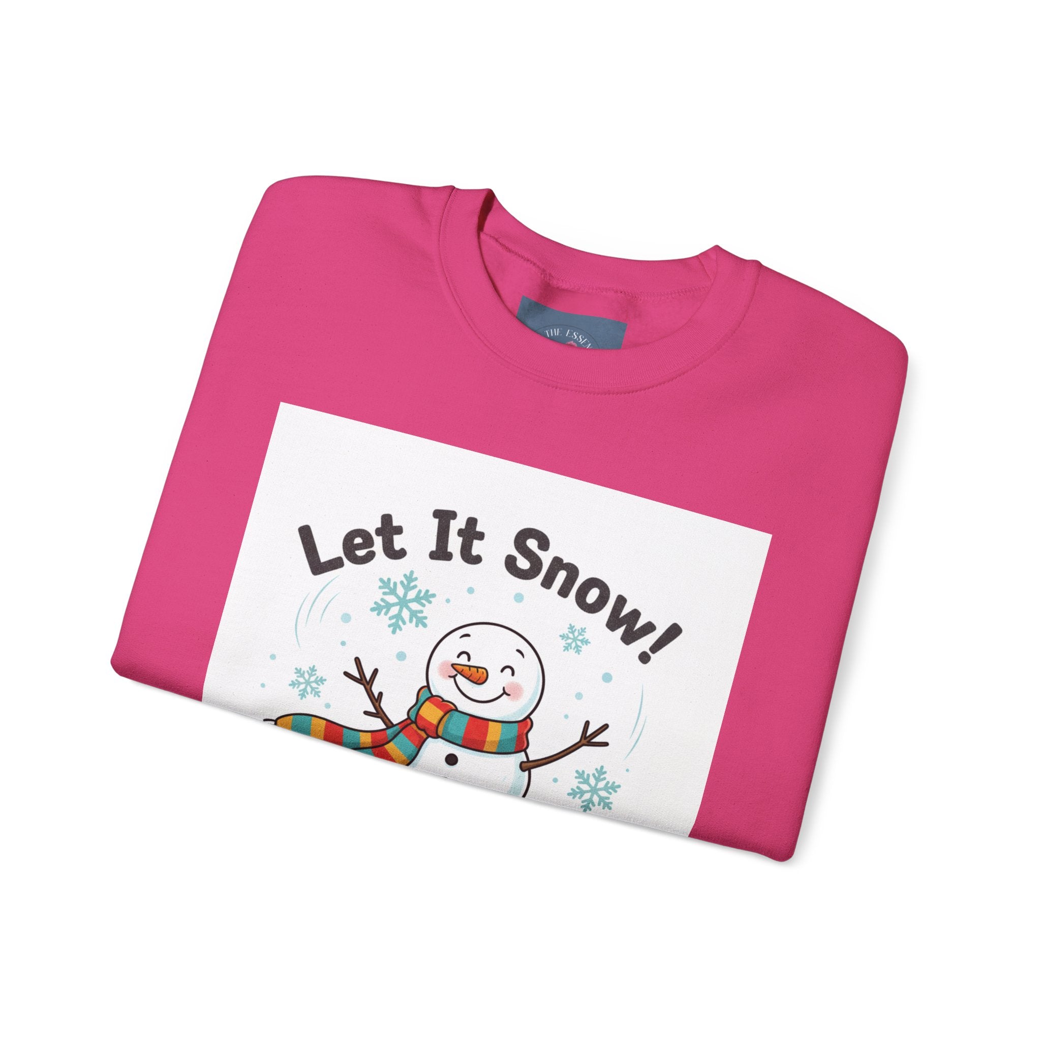 Let It Snow Snowman Sweatshirt | snow day, cozy winter shirt